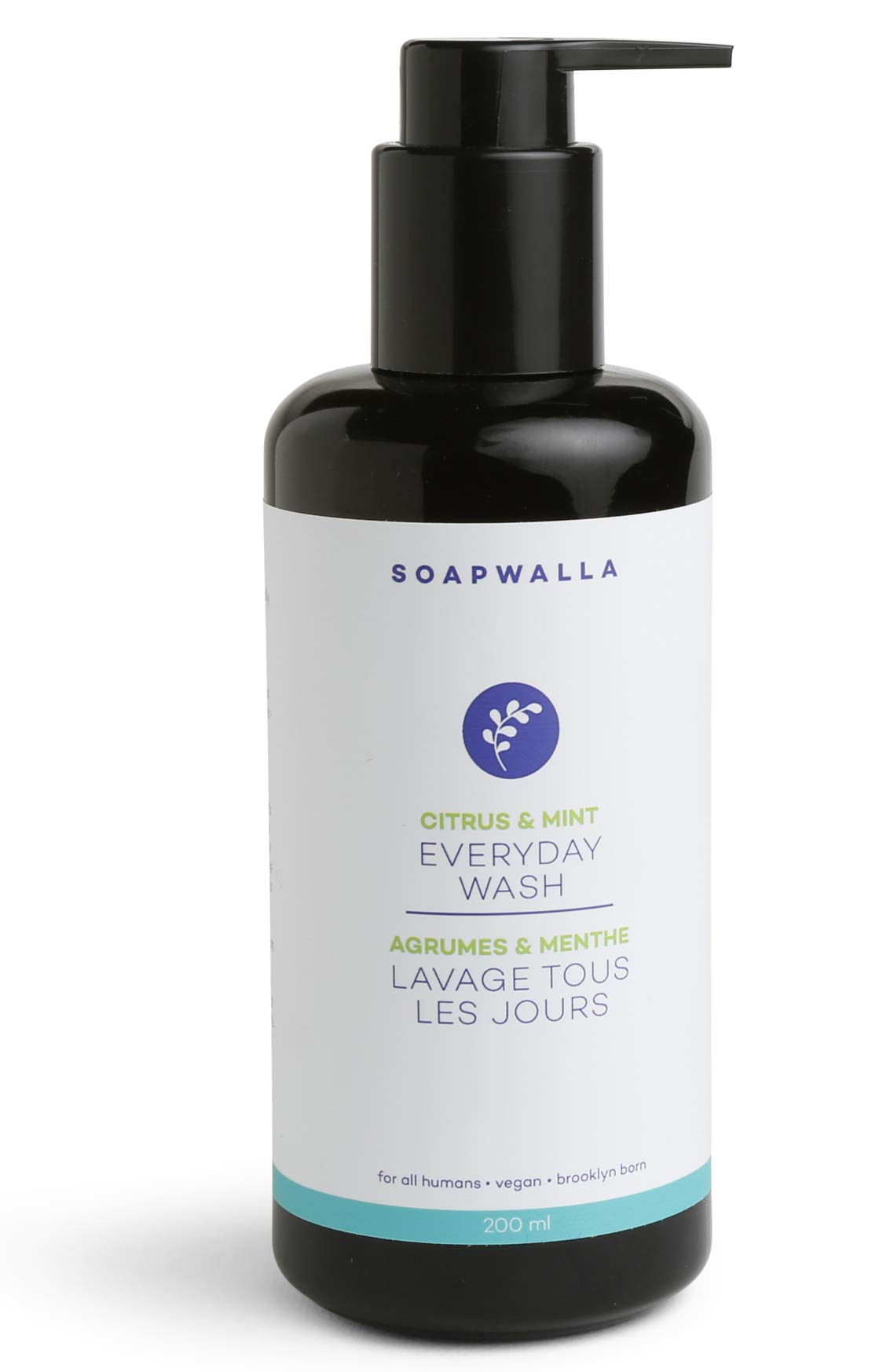 Organic Citrus & Mint Daily Body Wash | Natural, Clean Beauty for Sensitive Skin (6.76 oz | 200 ml) - Refreshing Shower Gel for Morning Wake-Up & Evening Relaxation
