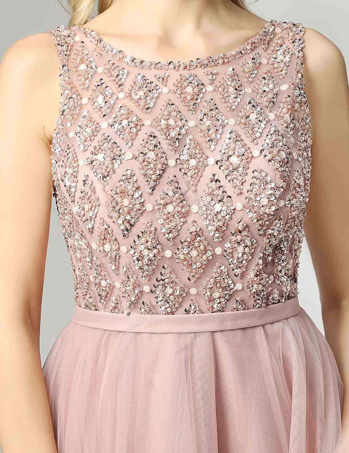 Sarahbridal Women's Prom Evening Dresses 2023 - Long Beaded Pearls Wedding Party Ball Gowns for Homecoming, Quinceañera & Black Tie Events