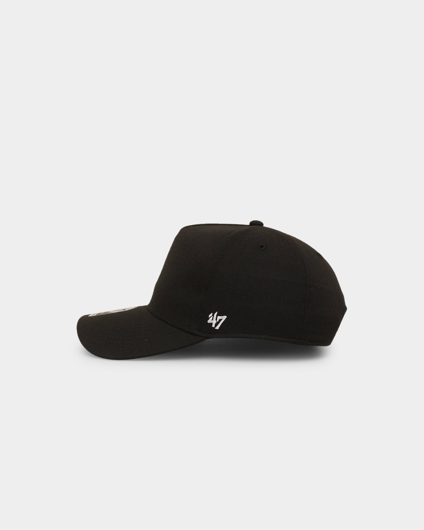 47 Brand MVP DT Snapback Hat - Adjustable Black Baseball Cap for Men & Women - Perfect for Sports, Casual Wear & Outdoor Activities