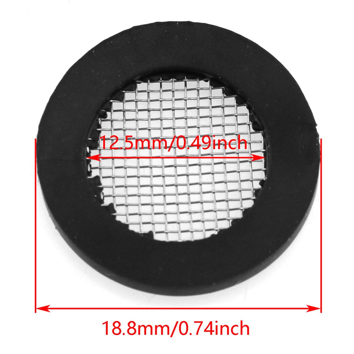 DGZZI 20PCS 1/2 Inch Shower Hose O-Ring Kit - Stainless Steel Filter Washers for Shower Heads & Garden Hoses
