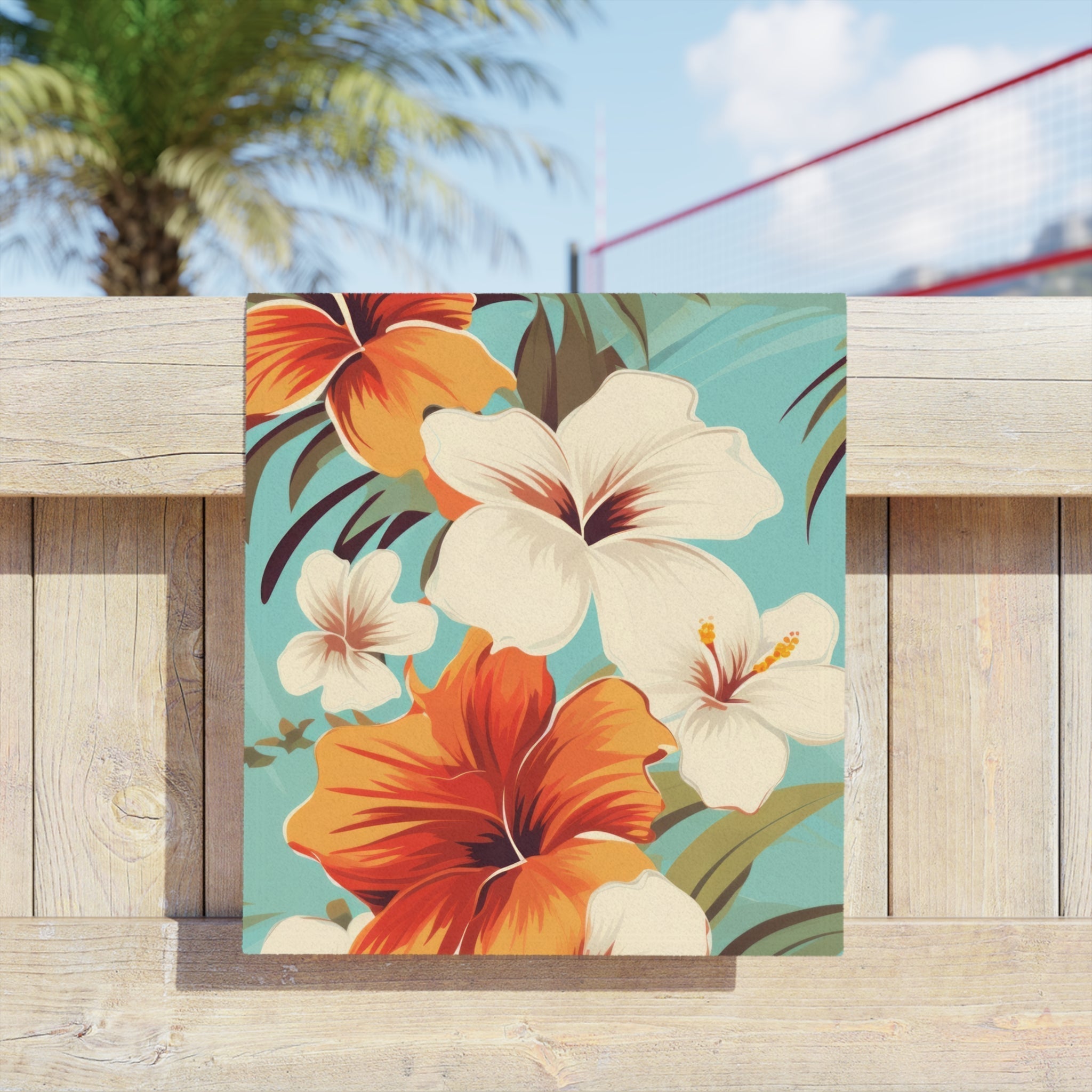 Premium Flowers Beach Towel - Large, Soft & Absorbent Quick-Dry Towel for Pool, Beach, Yoga & Travel - Floral Design