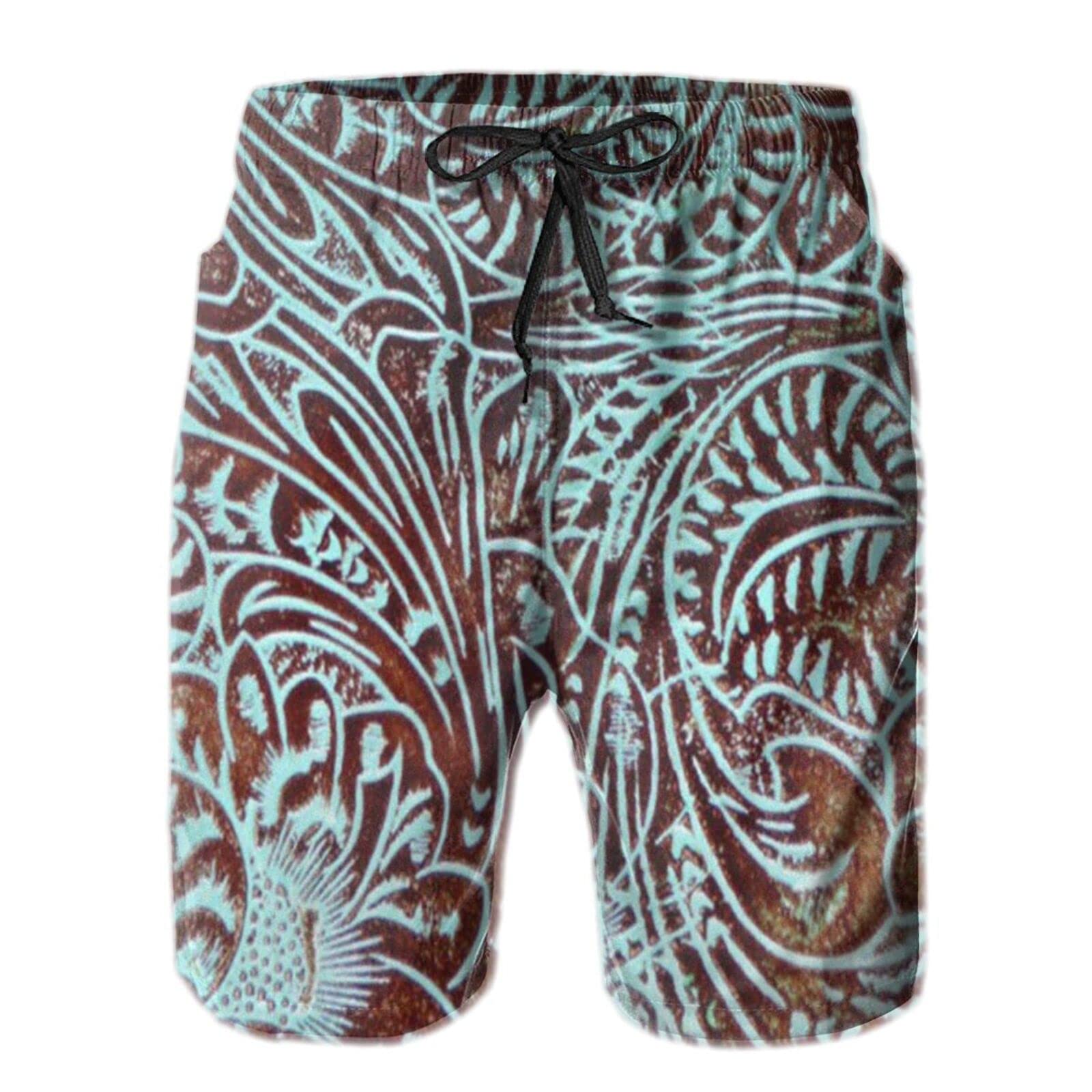 NIOCEZT Men's Quick Dry Swim Trunks with Drawstring - Lightweight Beach Shorts for Swimming, Surfing & Gym Workouts - Perfect for Summer Vacation, Pool Party & Water Sports