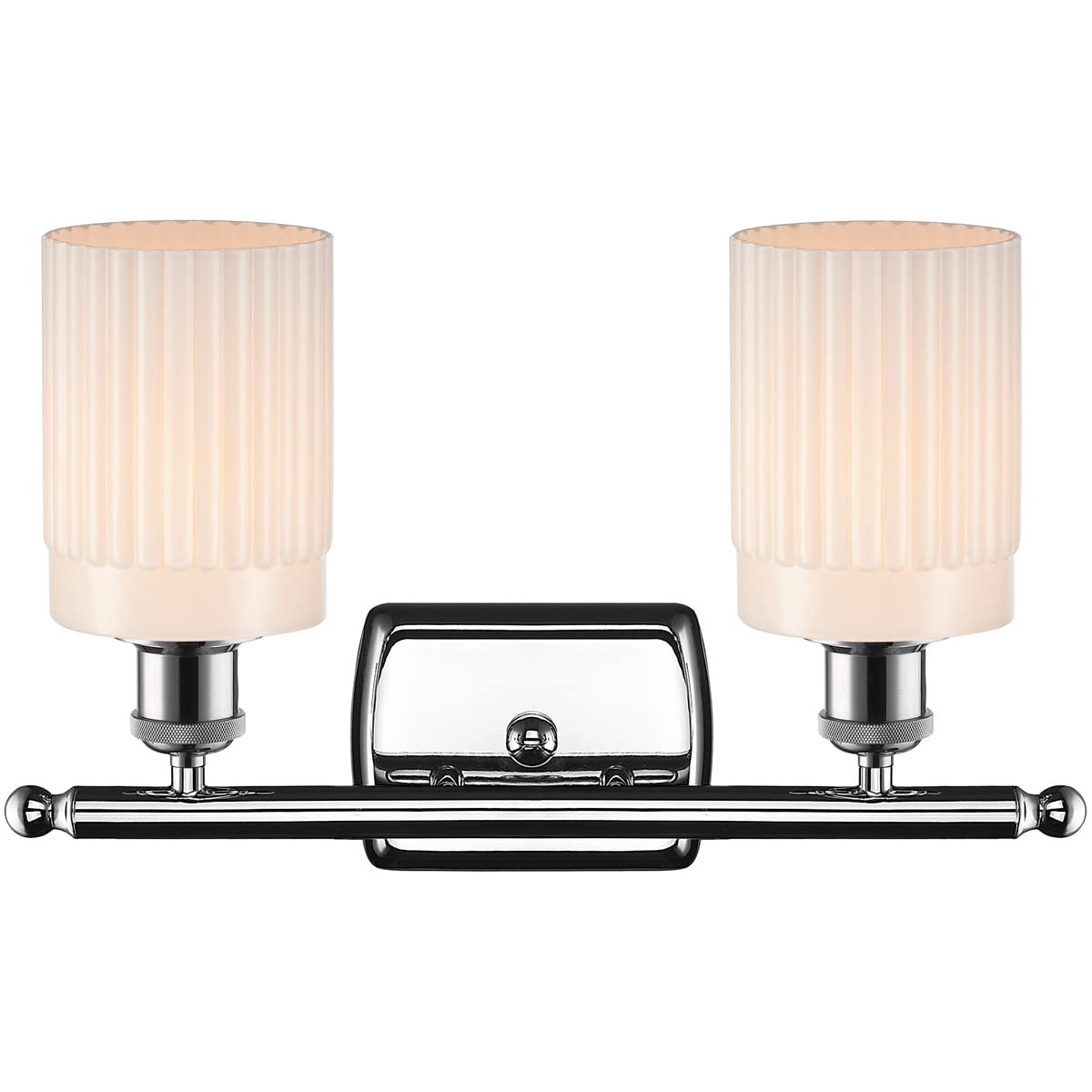 Innovations 516-2W-PC-G341-LED Hadley 2-Light Bathroom Vanity Light Fixture - Polished Chrome Finish - Ballston Collection - Perfect for Bathroom Mirror Lighting and Modern Home Decor