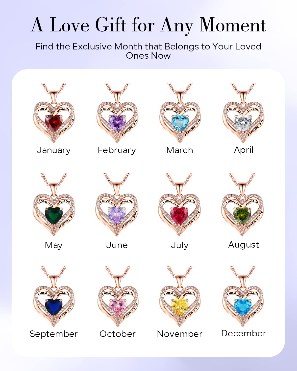 925 Sterling Silver Heart Necklace for Women - Rose Gold Plated Romantic Jewelry Gift for Wife, Mom, Girlfriend, Daughter - Perfect for Birthday, Valentine's Day, Mother's Day & Anniversary - Elegant Everyday Wear & Special Occasions