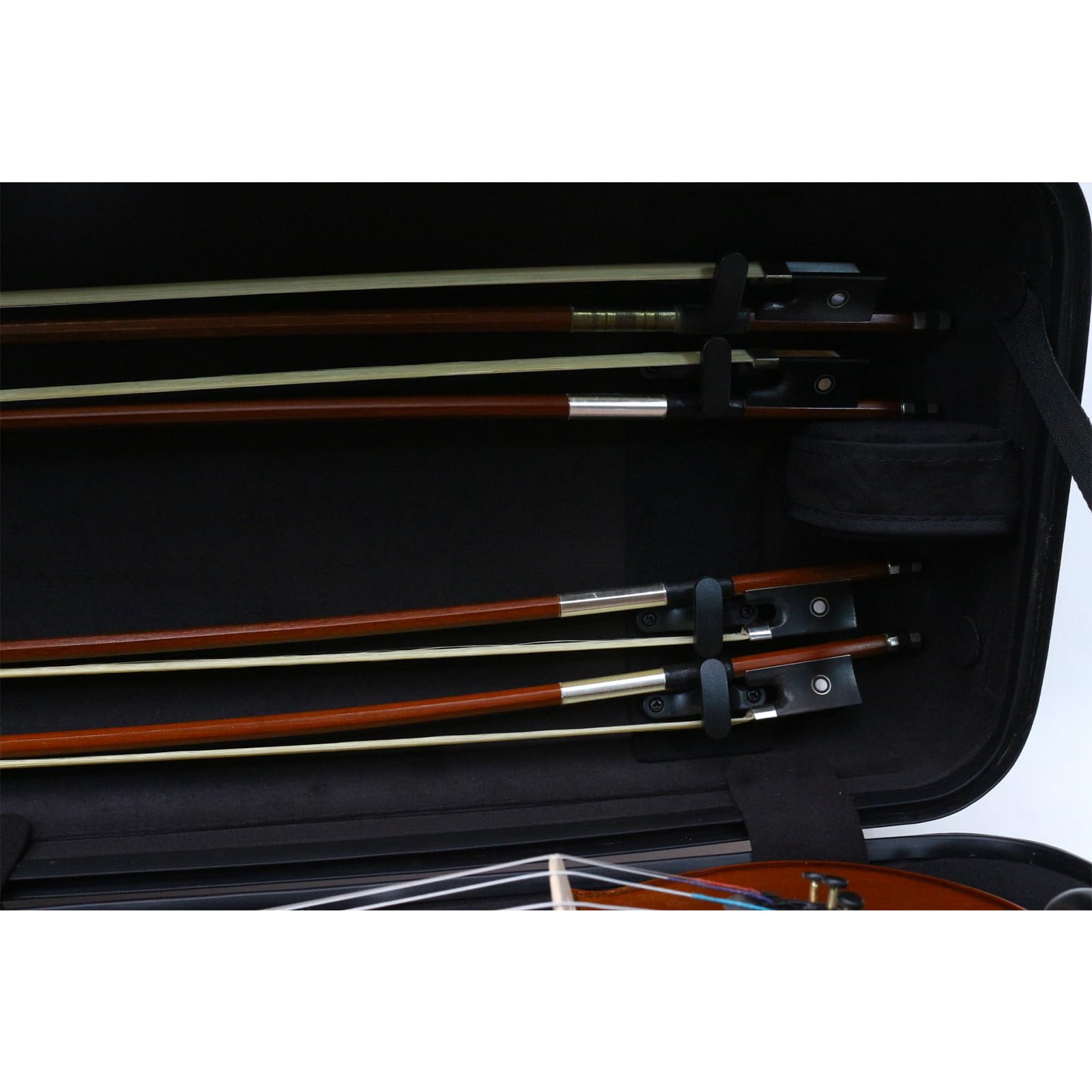 Premium Carbon Fiber Violin Case - Lightweight & Durable Oblong Design for Full Size Violin with Music Sheet Pocket (Rose Gold) - Perfect for Travel, Performances & Music Lessons