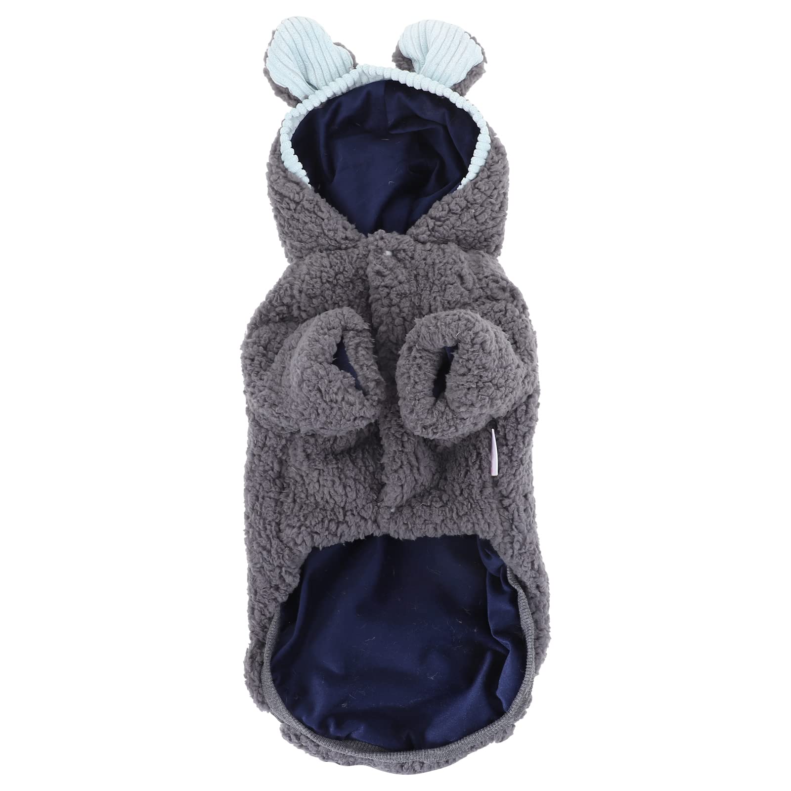 UKCOCO Fashion Dog Winter Plush Coat - Warm Thickened Hoodie Apparel for Small Medium Large Dogs | Cozy Outfit for Cold Weather Walks, Outdoor Adventures & Indoor Lounging