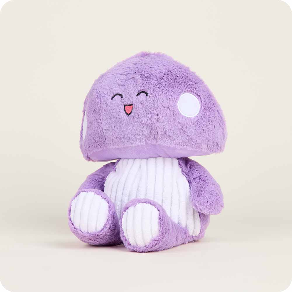 Purple Mushroom Warmies - Soft Plush Heating Pad for Kids & Adults - Microwaveable Warmable Stuffed Animal for Stress Relief & Comfort - Perfect for Relaxation, Sleep Aid, and Cold Weather Warmth