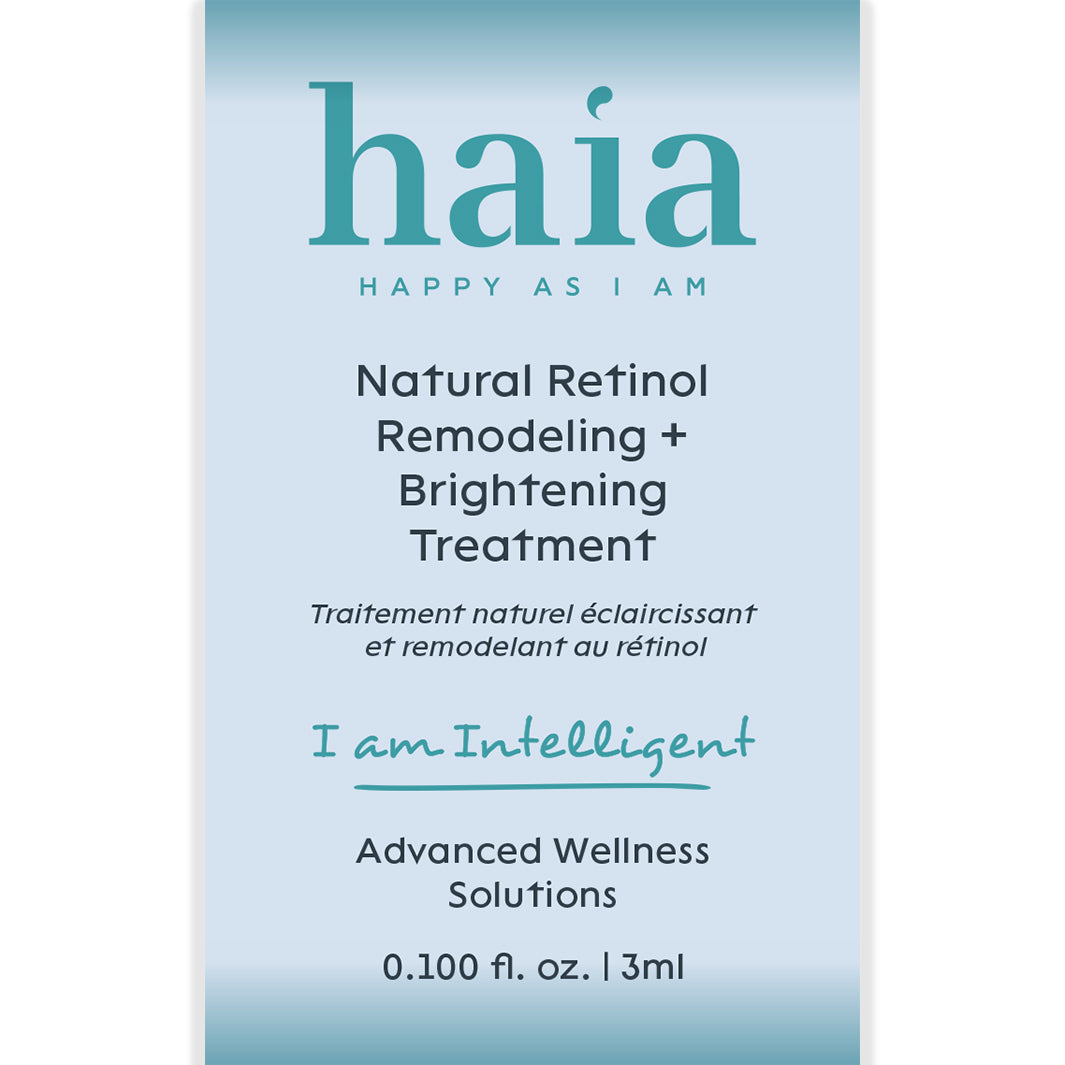 Haia Intelligent Natural Retinol Remodeling & Brightening Treatment - Anti-Aging Face Serum for Wrinkles & Dark Spots - Perfect for Night Skincare Routine