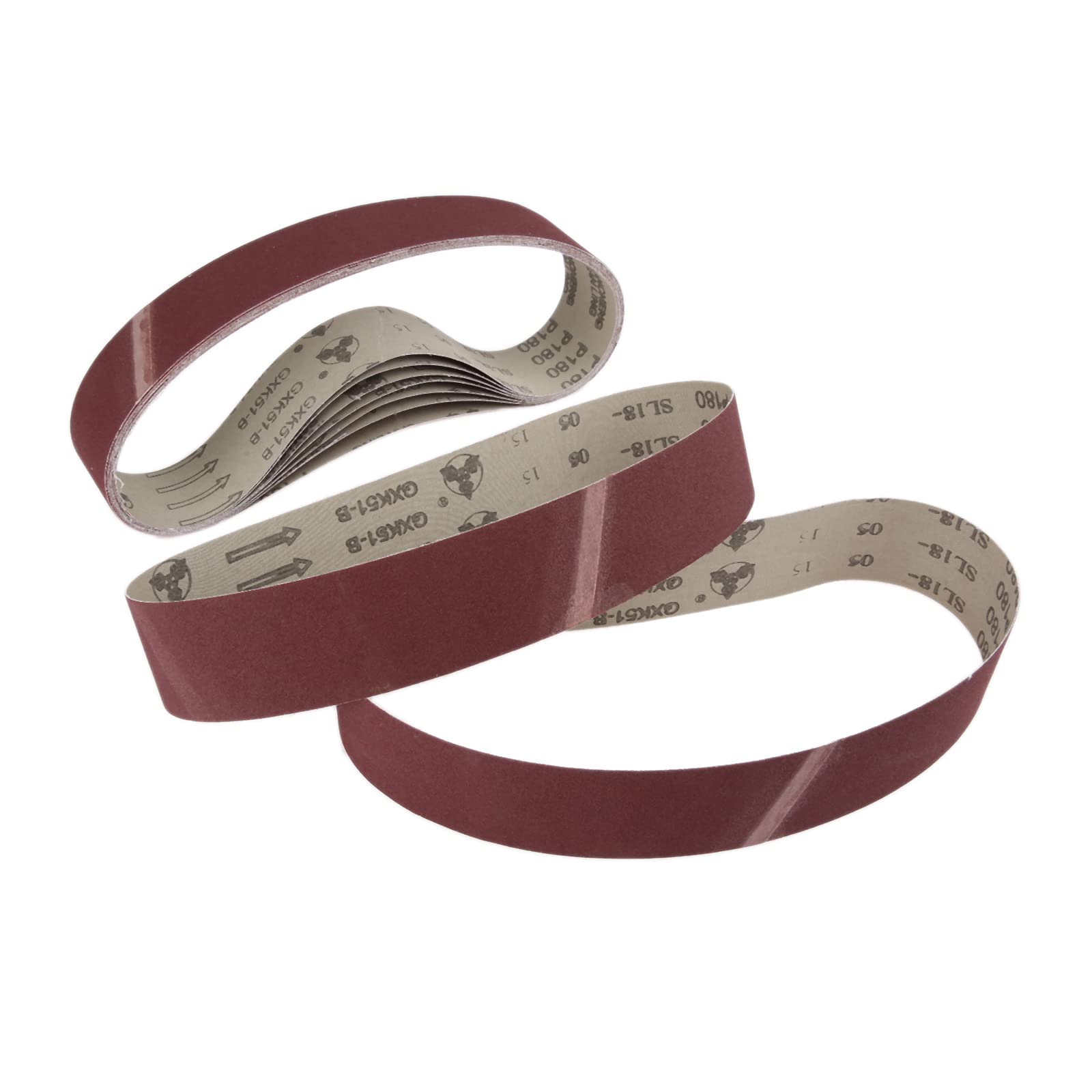 20pcs 50x686mm Abrasive Sanding Belts for Belt Sanders & Bench Grinders - 40 to 600 Grit (Including 60 Grit) - Woodworking, Metal Polishing & DIY Projects