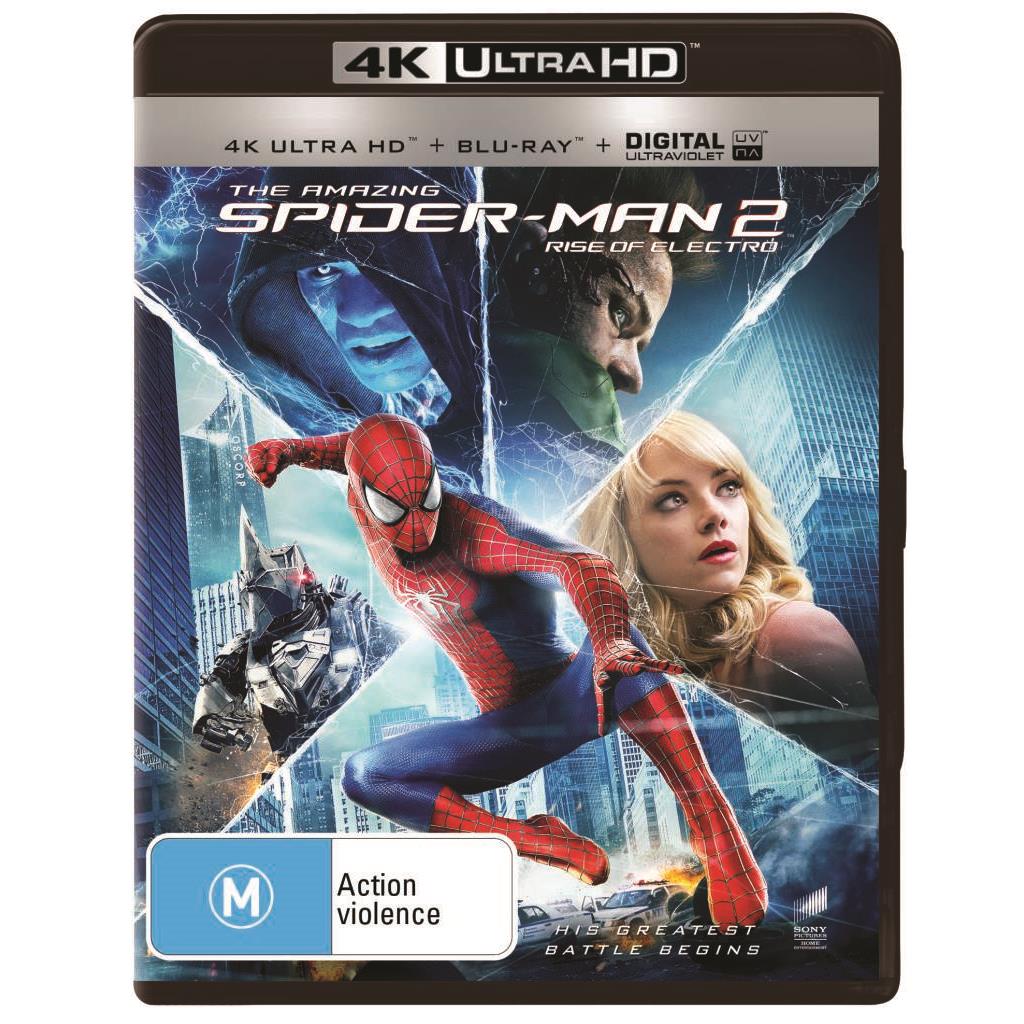The Amazing Spider-Man 2: Rise of Electro - Marvel Superhero Action Movie DVD/Blu-ray - Perfect for Movie Nights & Marvel Fan Collections