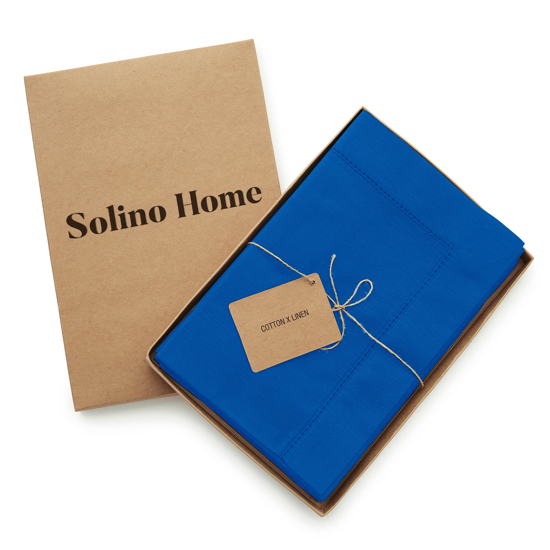 Premium Cotton Linen Hemstitch Napkins Set - 100% Natural Fabric Dinner Napkins for Formal Dining, Wedding, and Special Occasions - Elegant Table Decor for Restaurants and Home Entertaining