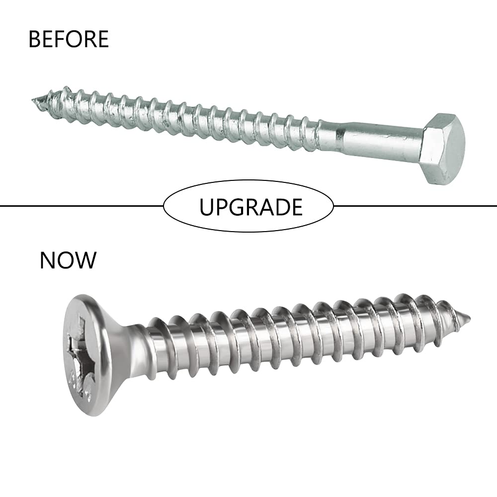 Heavy Duty TooTaci Hammock Hook - 1100lb Capacity Hammock Hanging Kit with 304 Stainless Steel Ceiling Hook, O Ring & Bolt Screws - Indoor/Outdoor Wall Mount for Hammocks, Swing Chairs & Porch Swings - Perfect for Backyard, Patio, Camping & Relaxation