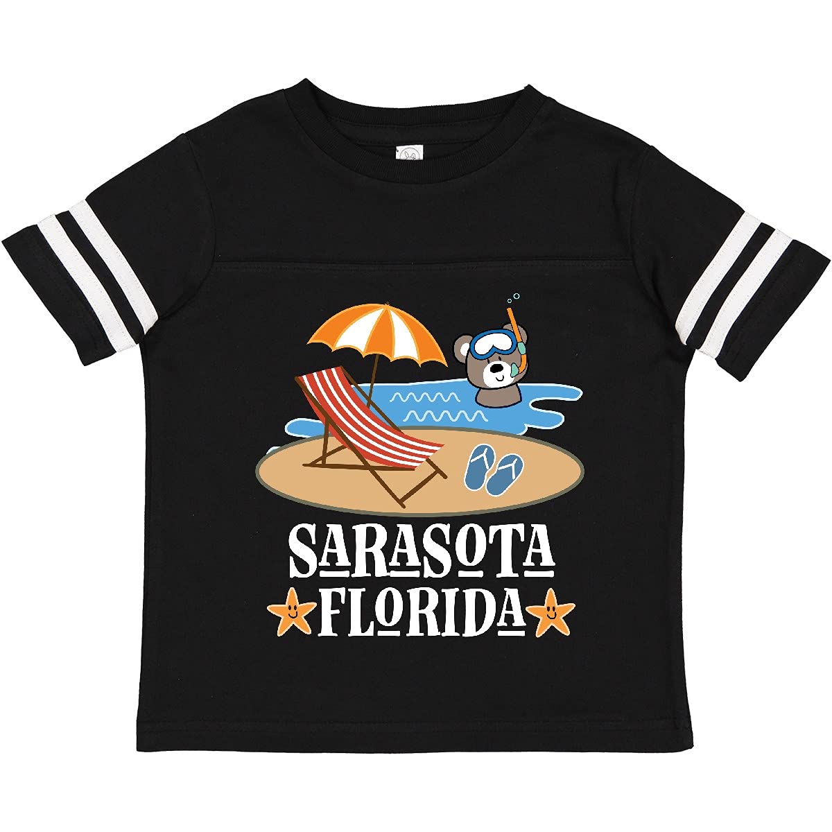 Inktastic Sarasota Florida Beach Vacation Toddler T-Shirt | Cute Summer Graphic Tee for Kids | Perfect for Beach Trips, Family Vacations & Outdoor Adventures