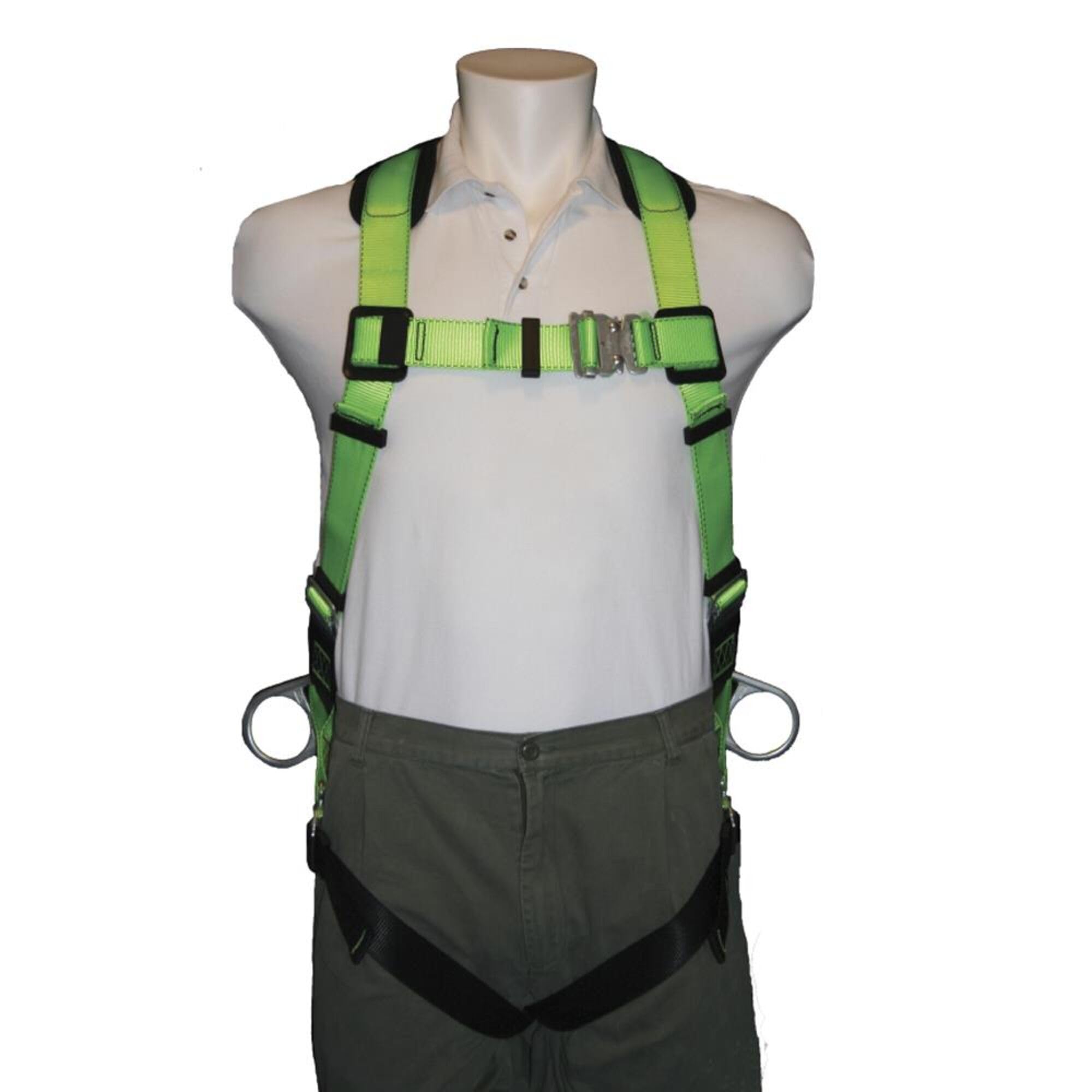 PeakWorks Contractor Series Full Body Safety Harness - ANSI/OSHA Compliant Fall Protection Gear for Construction & Roofing Work