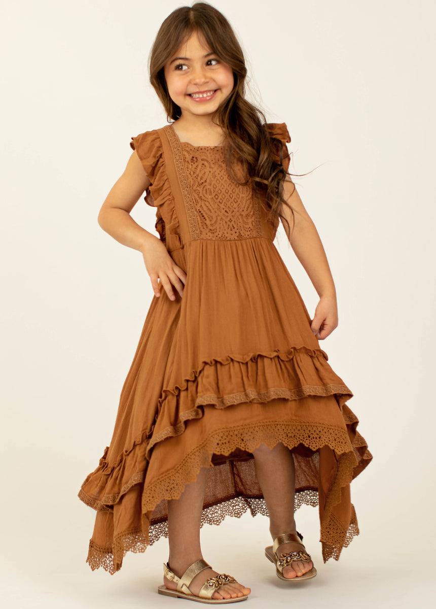 Cassia Dress in Marigold - Flowy Summer Maxi Dress for Women | Perfect for Beach Vacations, Weddings & Boho Fashion