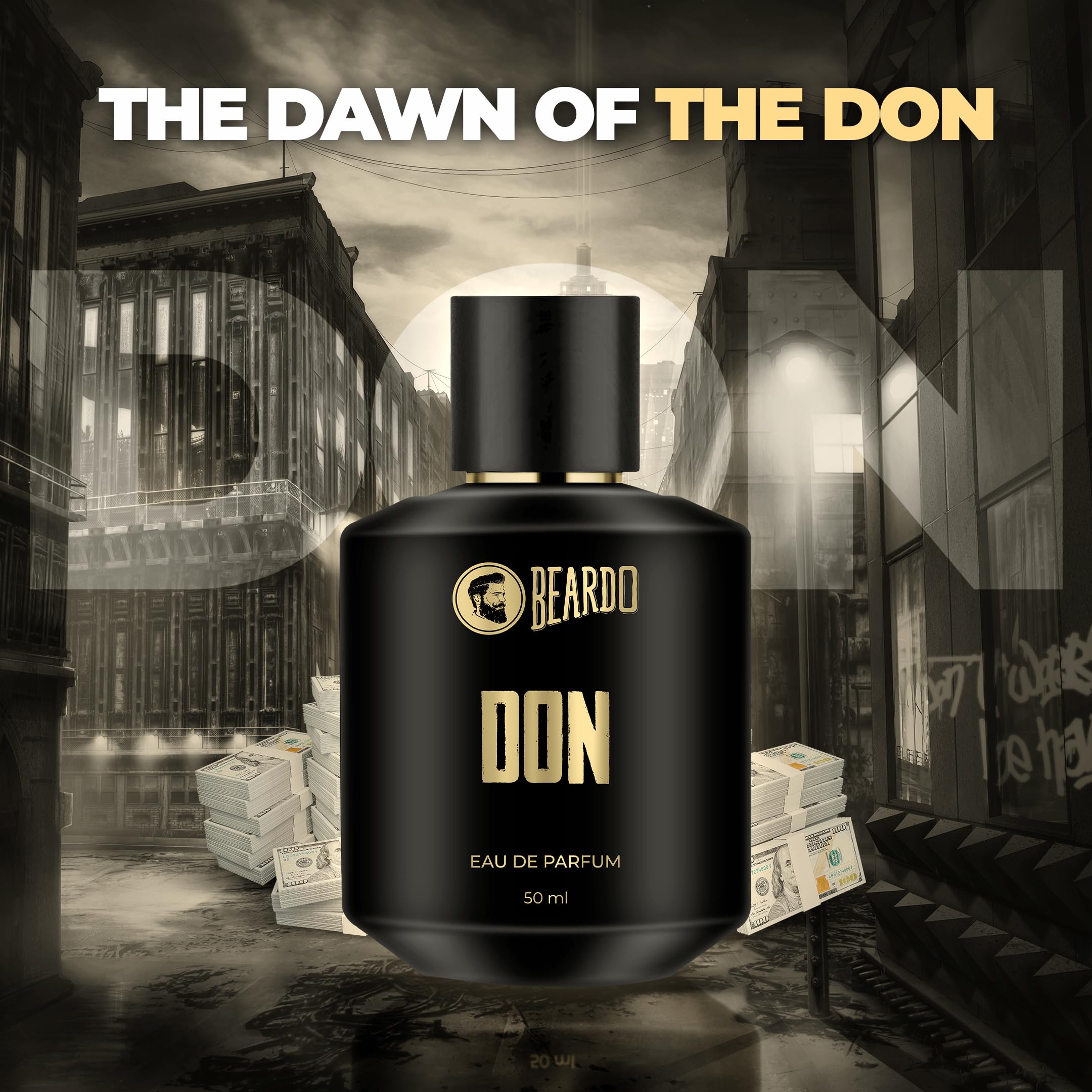 Beardo Perfume For Men - Don, 50ml Eau De Parfum | Long Lasting Fragrance with Melon, Jasmine & Vanilla Notes | Valentine's Day Gift for Husband, Boyfriend & Men | Perfect for Date Night, Office & Special Occasions