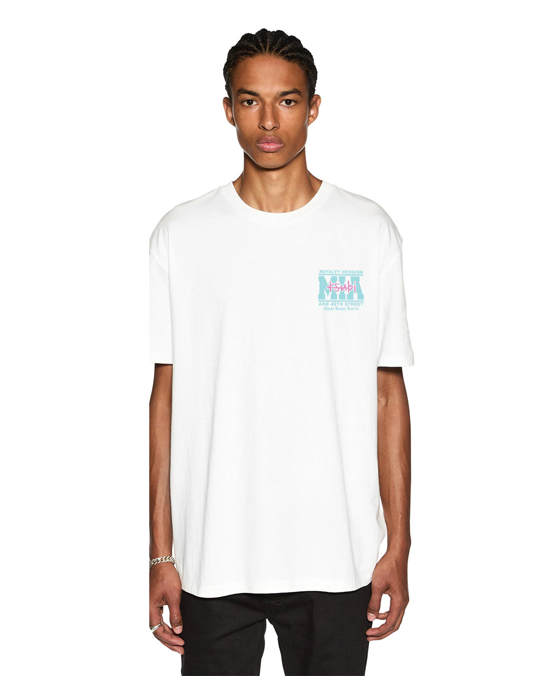 Miami and the Streets SS Biggie Tee White - Vintage Hip Hop T-Shirt for Men & Women - Perfect for Concerts, Streetwear & Casual Outfits