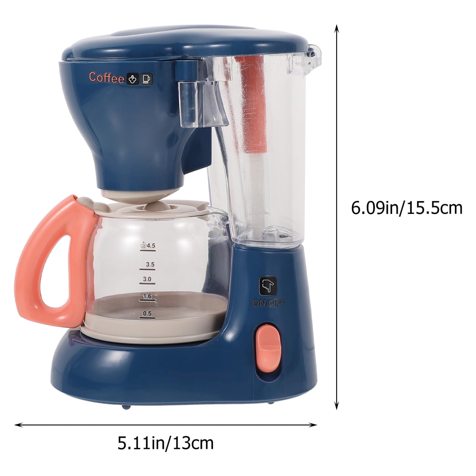 Pretend Play Coffee Maker Toy for Kids - Realistic Mini Kitchen Appliances Set - Fun Mixing & Brewing Role Play - Perfect for Imaginative Play & Early Learning - Great Gift for Toddlers & Preschoolers (Home, School, Playroom)