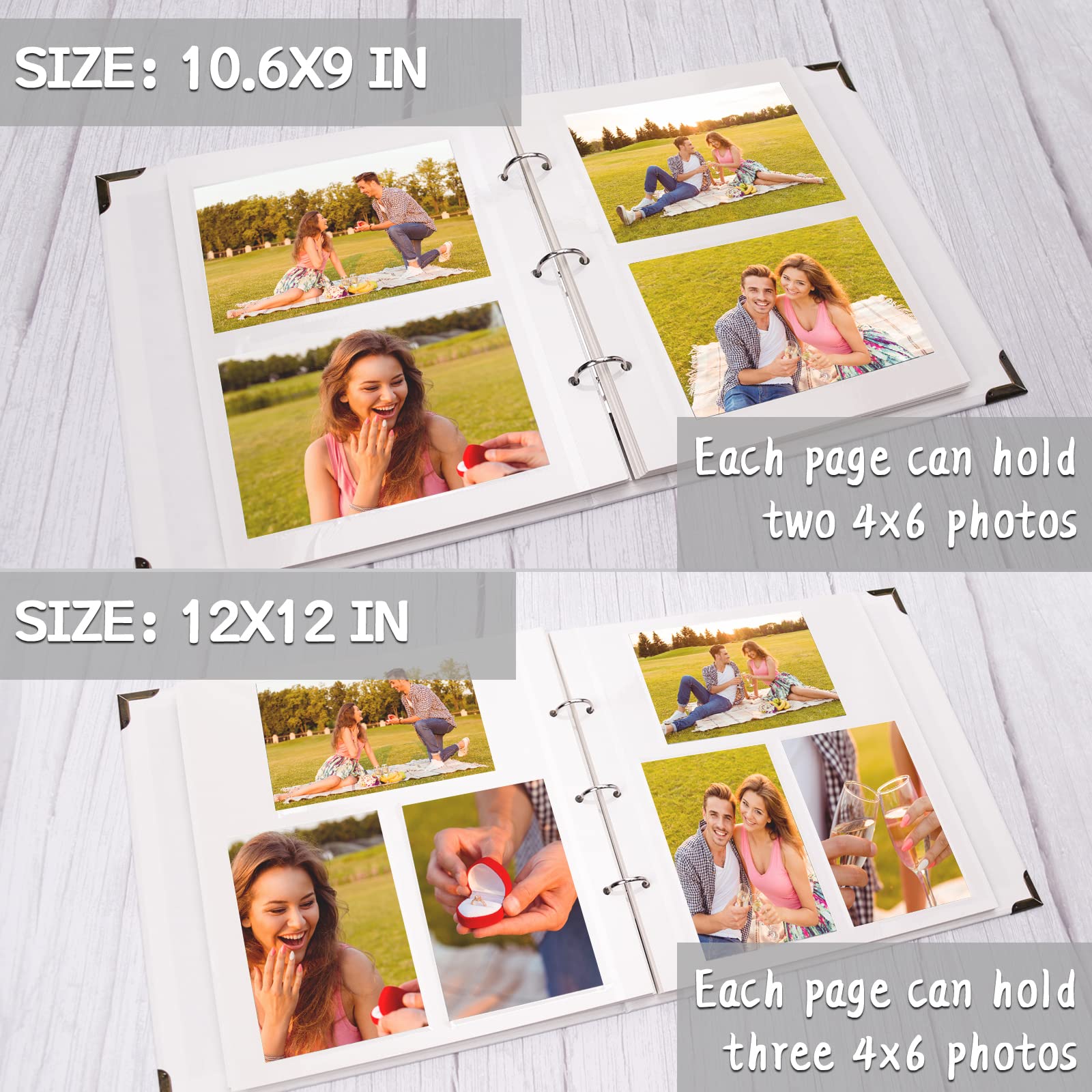 Vienrose 40-Page Self-Adhesive Photo Album with DIY Scrapbooking Kit - Hardcover 3-Ring Binder for Wedding, Baby, Family & Friends Memories - Perfect for Gift Giving and Memory Preservation