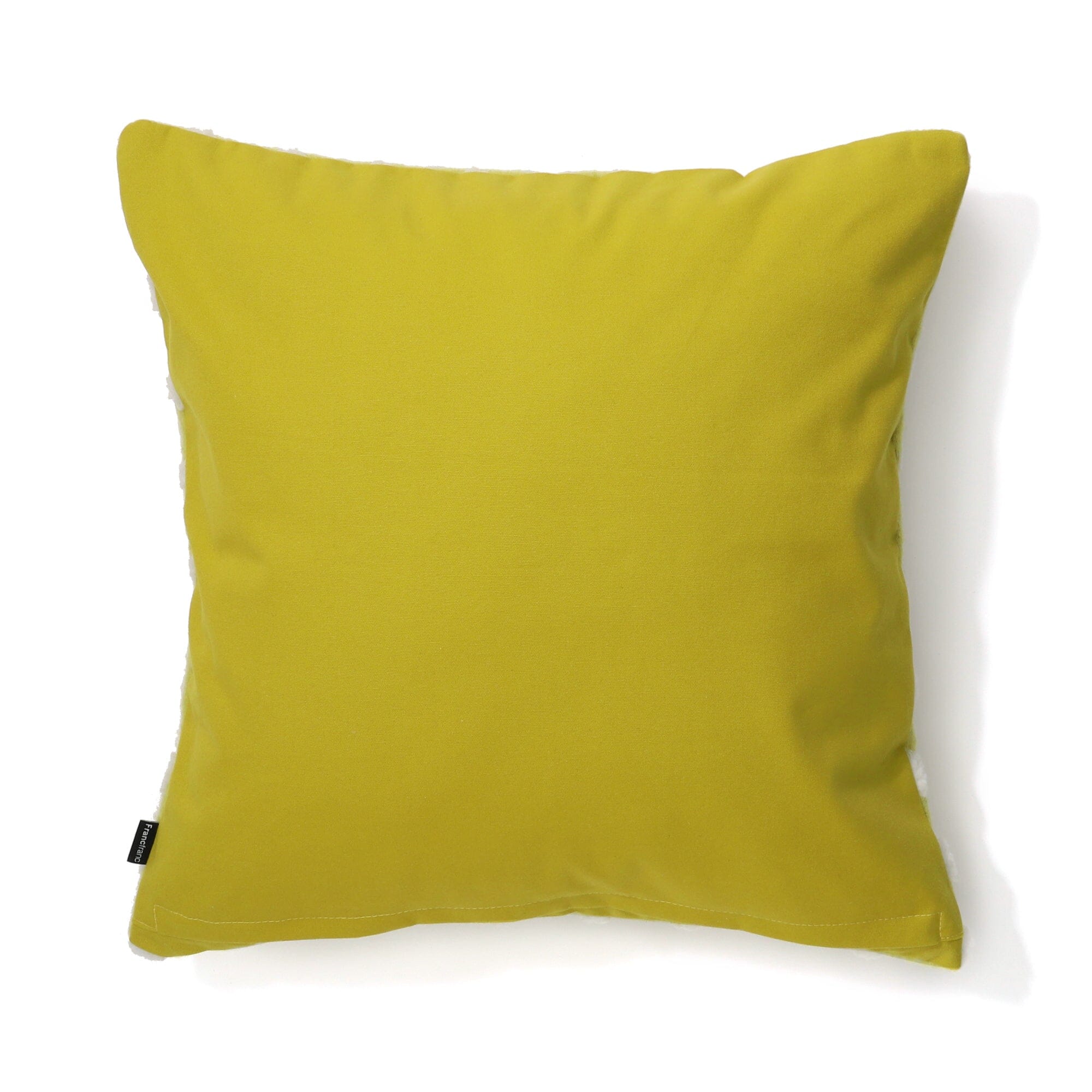 Premium 18x18 Inch Yellow Felt Dot Cushion Cover - Soft Decorative Pillow Case for Sofa, Bed, Chair (450x450mm) | Home Decor & Living Room Accessories