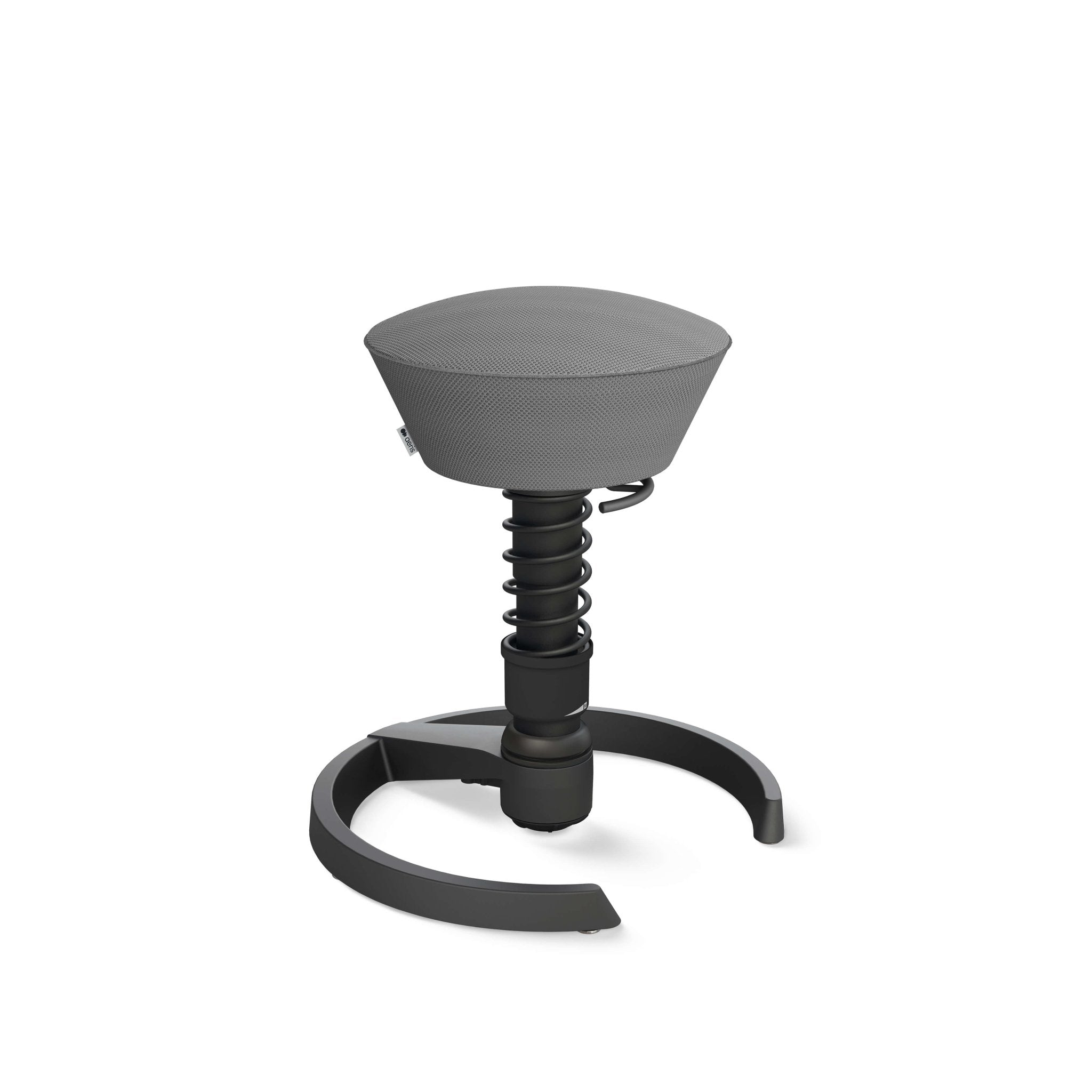 Aeris Swopper Active Sitting Stool - Ergonomic Black Glider Chair for Office & Home - Improve Posture & Core Strength While Working or Gaming