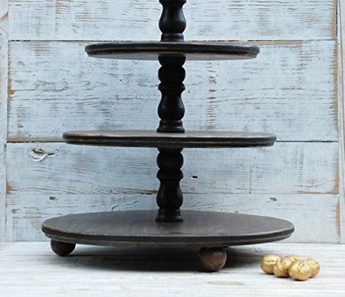 5-Tier White Wooden Cupcake Stand - Elegant Wedding Dessert Tower for Cupcakes, Donuts & Muffins | Perfect for Country Weddings, Bridal Showers & Birthday Parties