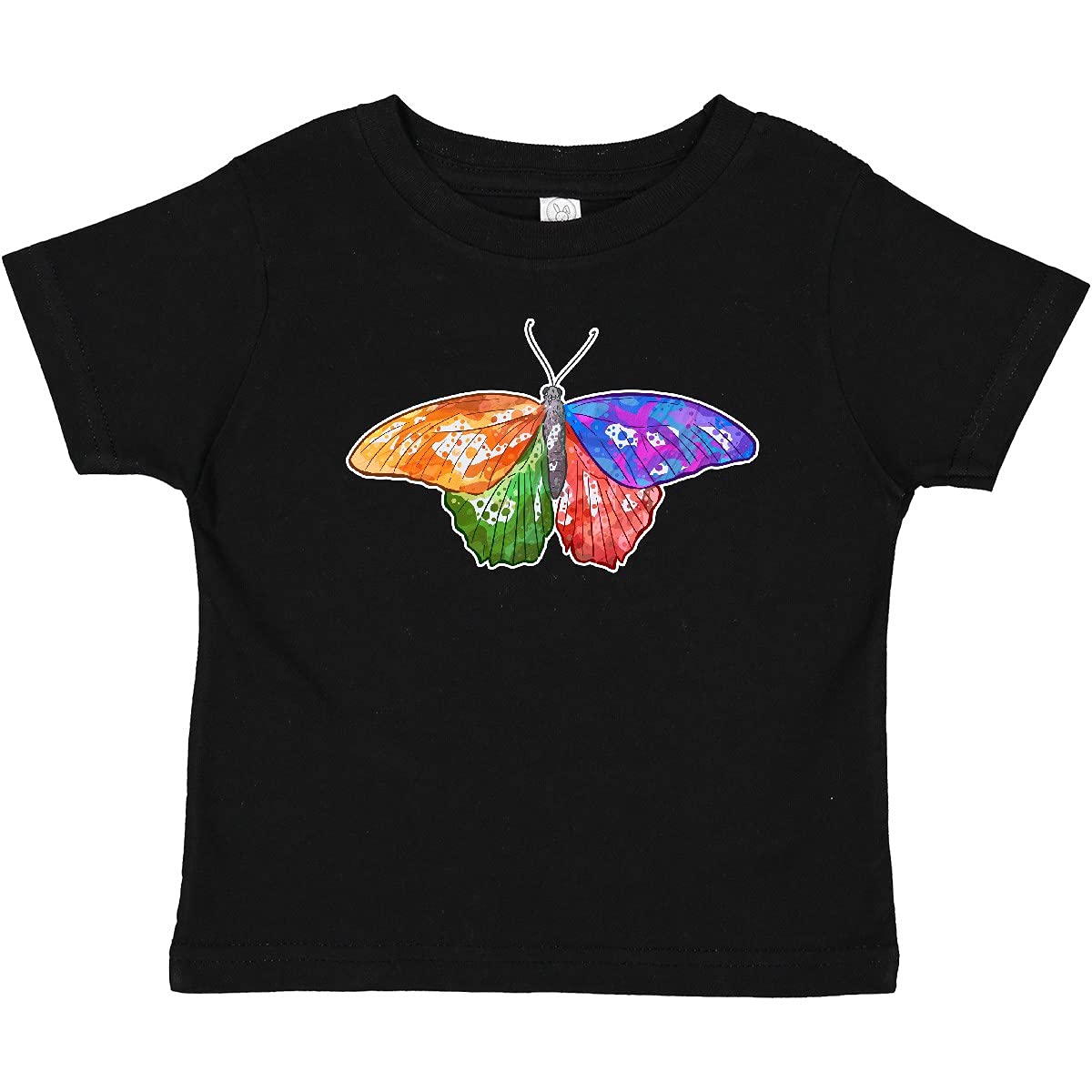 Inktastic Artistic Butterfly Baby T-Shirt - Cute Butterfly Design Cotton Tee for Infants & Toddlers - Perfect for Playdates, Photo Shoots & Everyday Wear