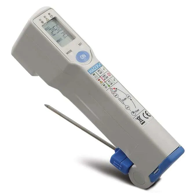 High-Precision Food Safety Laser & Probe Thermometer for Cooking, Grilling, and Baking | Instant Read Digital Meat Thermometer for Kitchen & BBQ