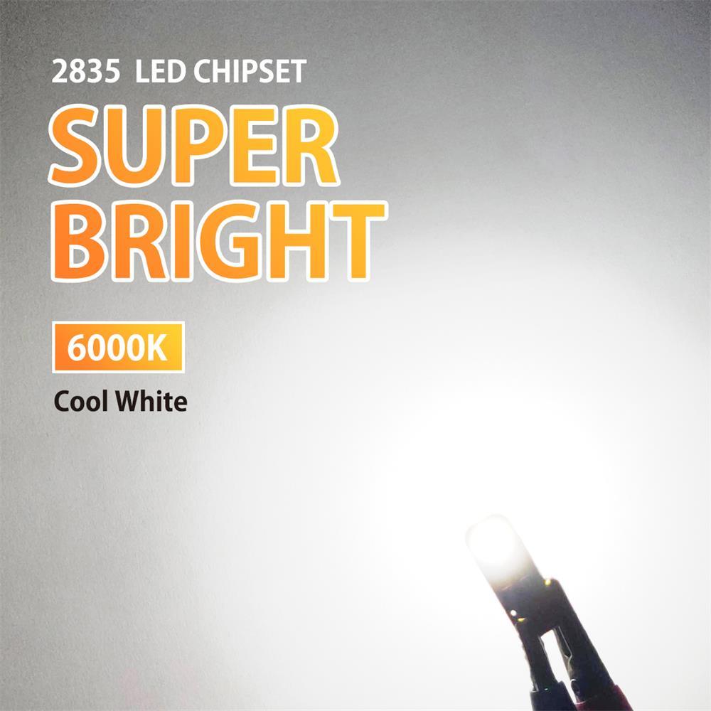 194 LED Bulbs - Super Bright White Interior Car Lights for Dome, Map, License Plate - Energy Efficient Replacement Bulbs for Enhanced Night Visibility (Perfect for Sedans, SUVs, Trucks)