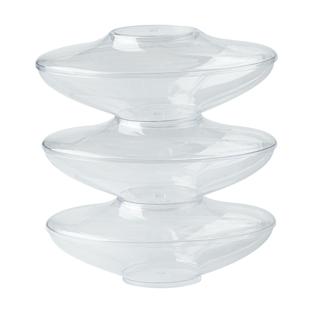 6 oz Clear Plastic Deli Containers with Lids - 100 Pack, Stackable Food Storage Containers (5.5