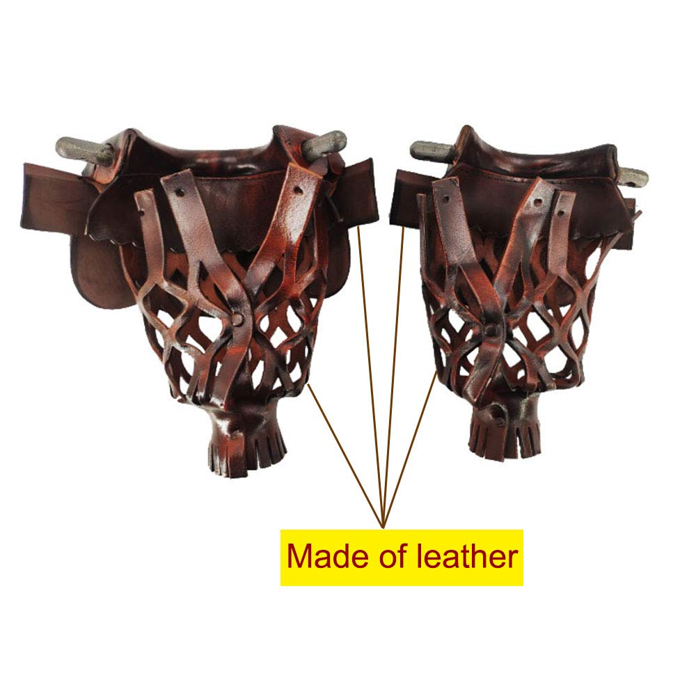 Genuine Leather Billiard Pockets Set of 6 - Premium Brown or Walnut Pool Table Pockets with Brick Pattern Shield | Perfect for Home Game Rooms, Bars & Professional Pool Halls