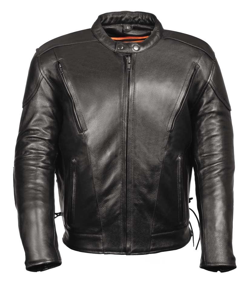 Premium Leather Biker Jacket with Ventilation - Available in Tall Sizes for Men & Women | Perfect for Motorcycle Riding, Casual Outfits & Fashion Statements