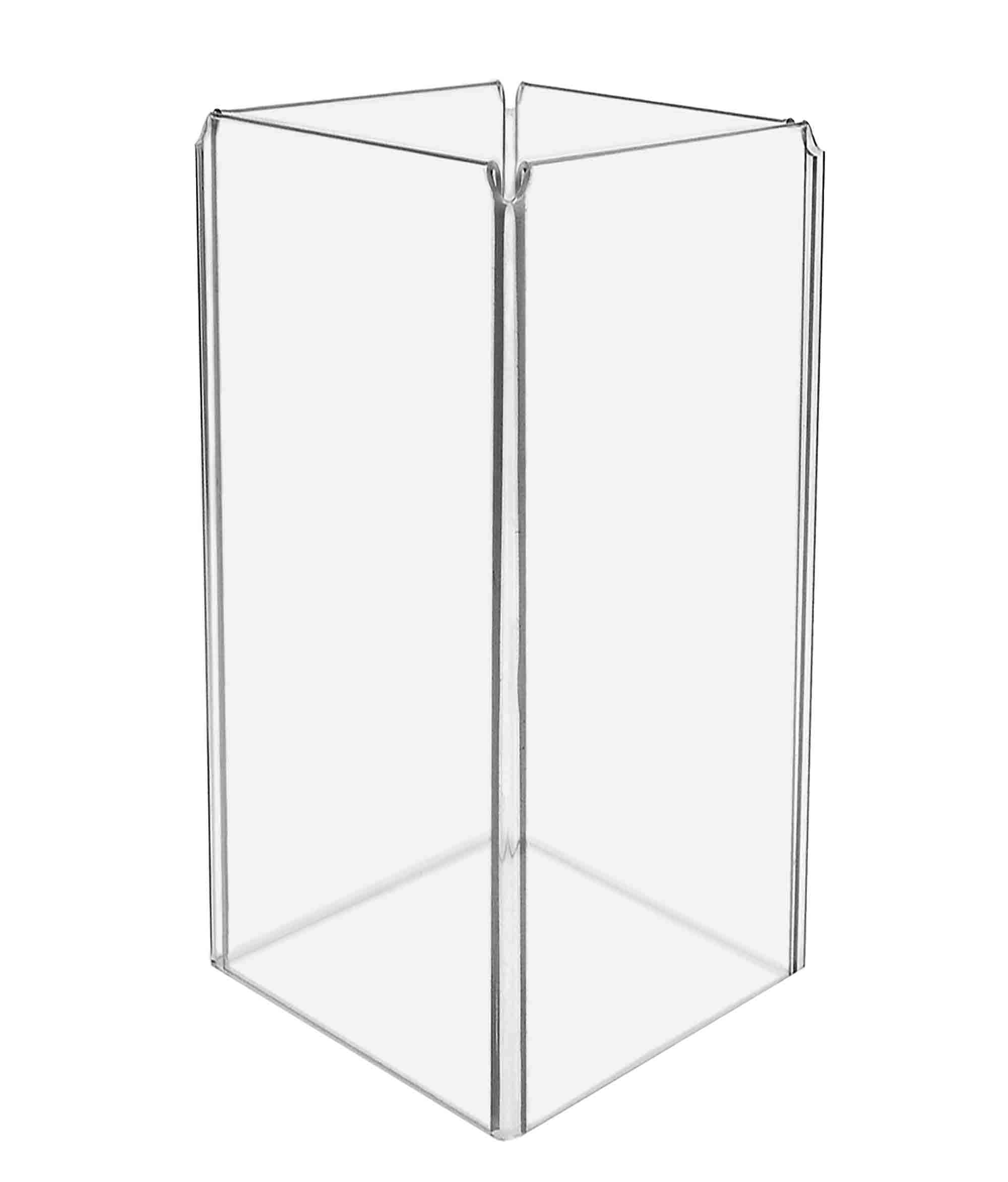 12-Pack 4-Sided Acrylic Sign Holders 4