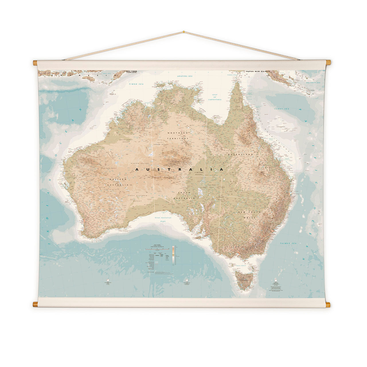 Australia Wall Map - Large Detailed Poster for Home, Office & Classroom Decor - Perfect for Travel Planning & Geography Learning