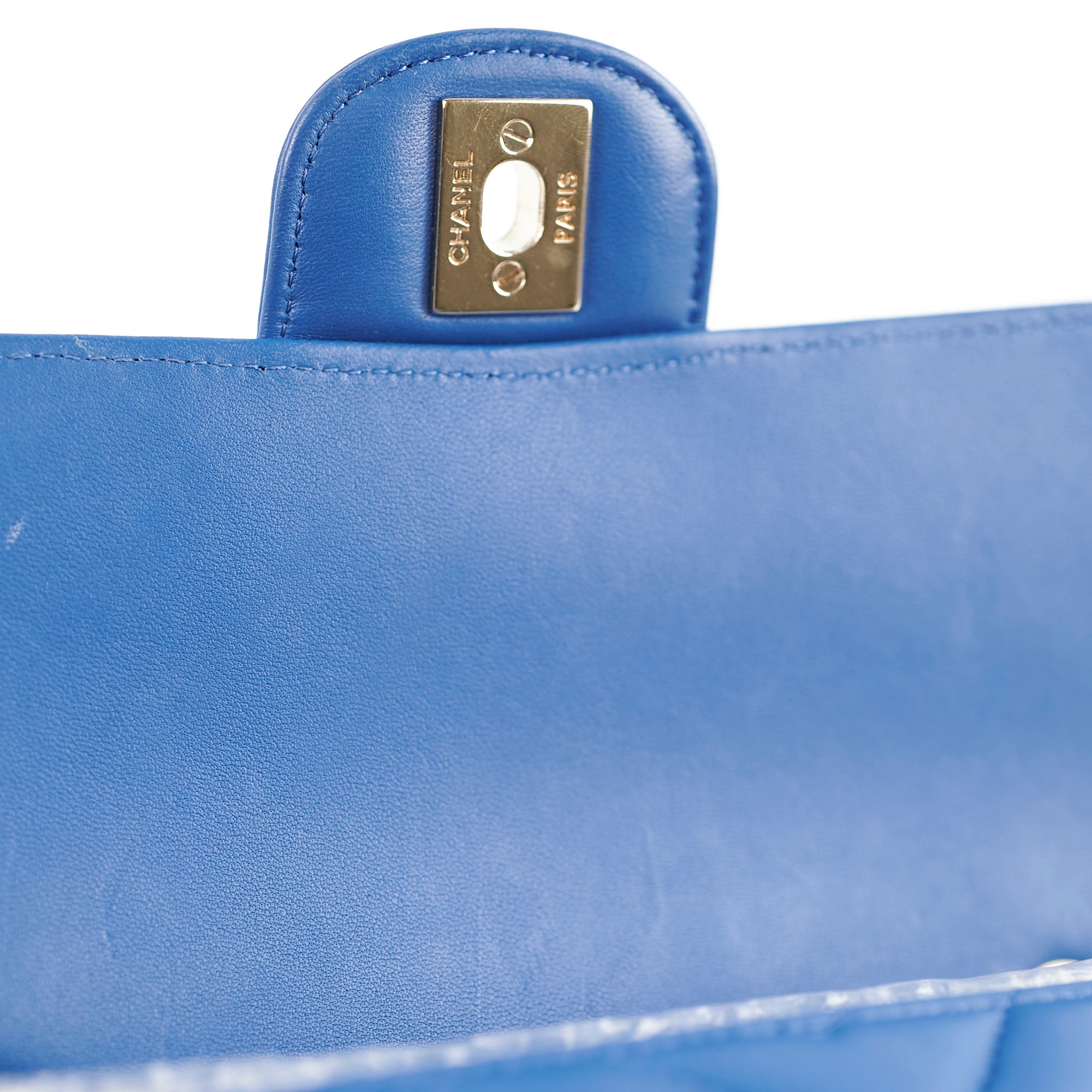 Chanel Mini Rectangular Classic Chevron Lambskin Blue Handbag - Authentic Luxury Crossbody Bag for Women | Perfect for Evening Parties, Date Nights & Special Occasions
