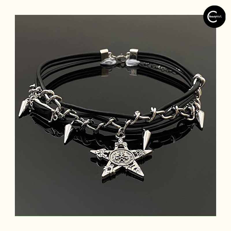 SUMMERBLACK Y2K Gothic Punk Choker Necklace - Edgy Gothic Jewelry for Women | Perfect for Concerts, Rave Parties & Alternative Fashion