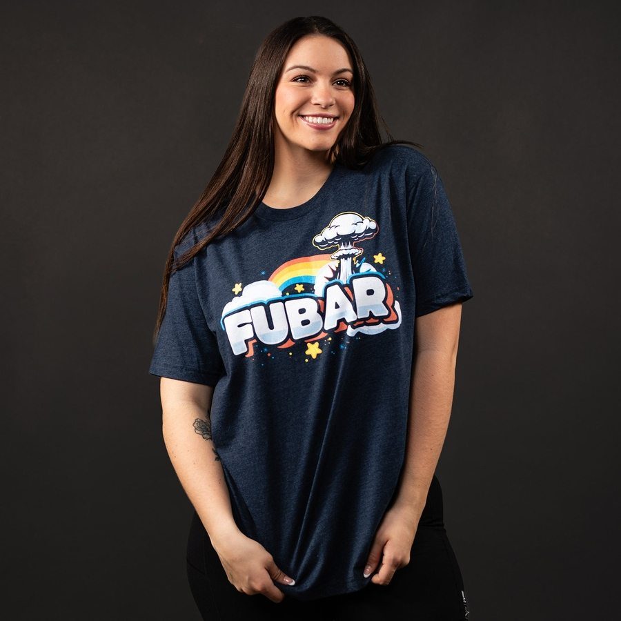 Women's FUBAR Boyfriend Fit T-Shirt - Midnight Navy | Soft & Comfortable Oversized Tee for Casual Wear, Lounge & Street Style