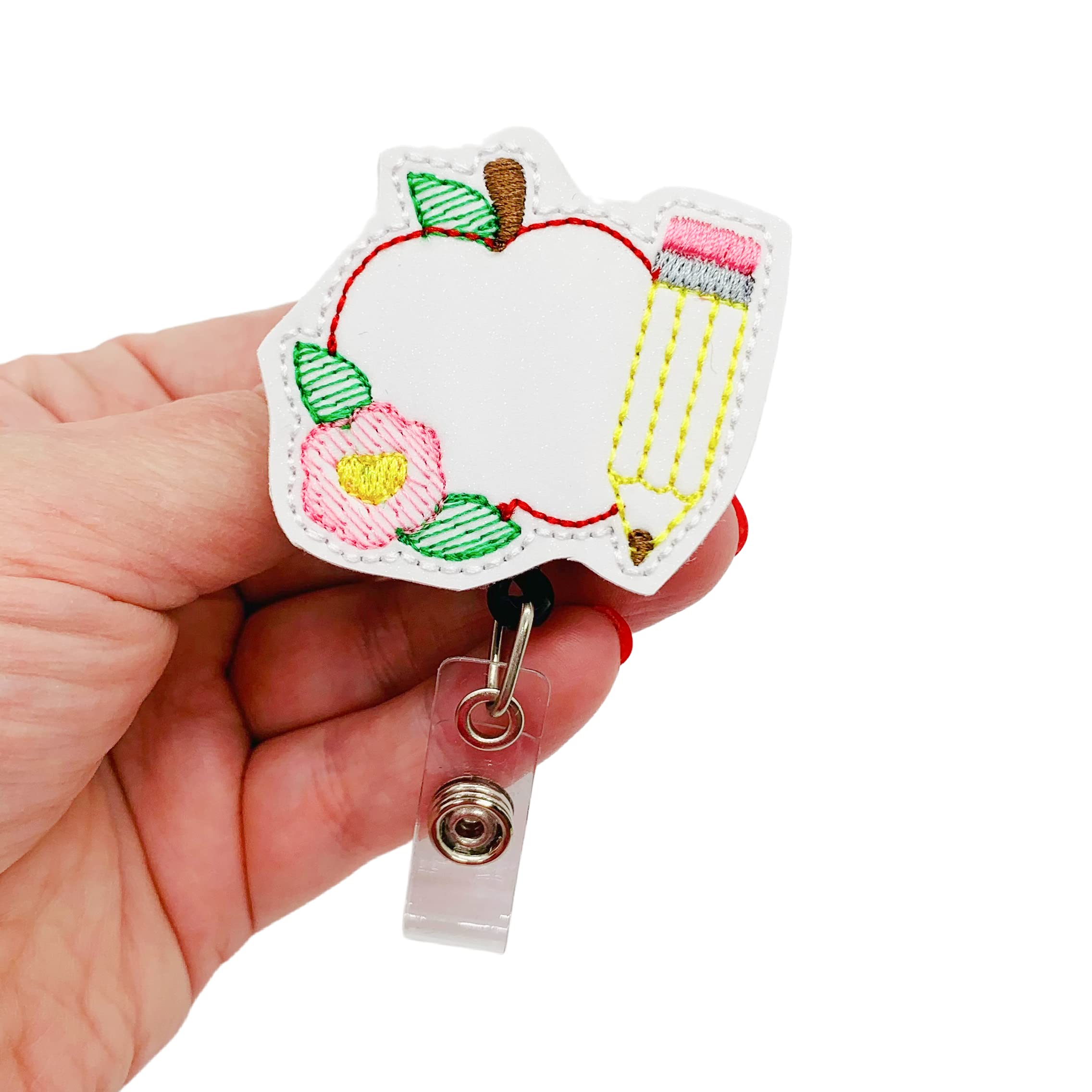 Love Teacher Badge Reel - ID Holder for Educators & School Staff