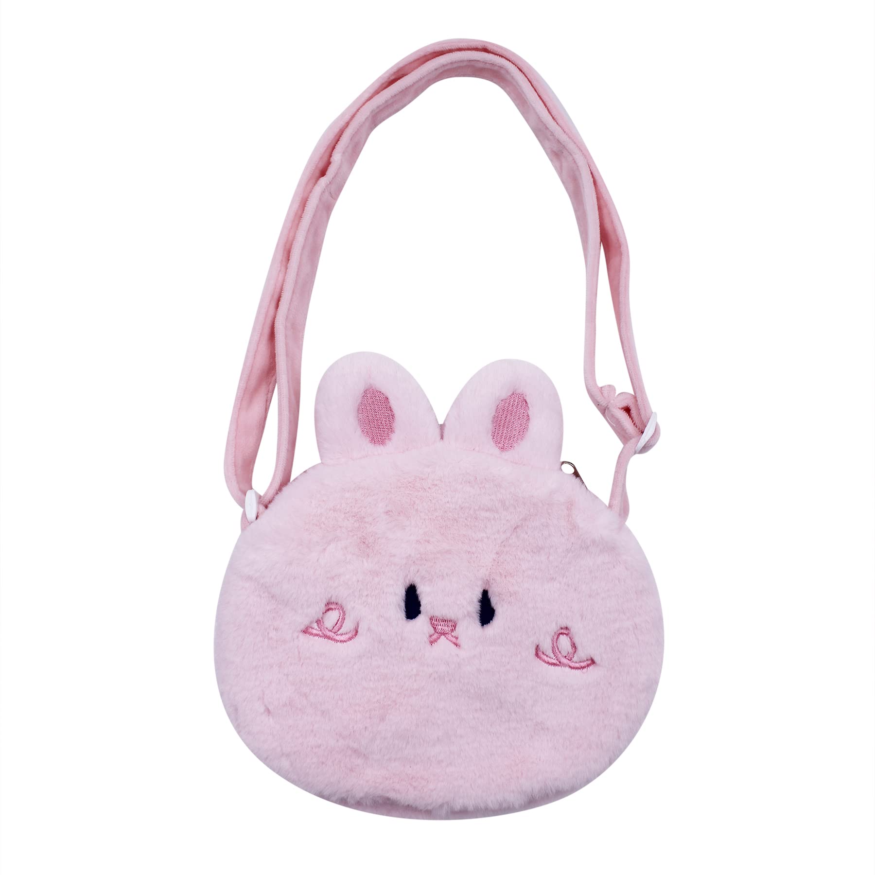 Adorable Cartoon Plush Animal Crossbody Bag for Women & Girls - Cute Fluffy Shoulder Purse, Messenger Satchel Handbag - Perfect for School, Travel, Shopping & Daily Use