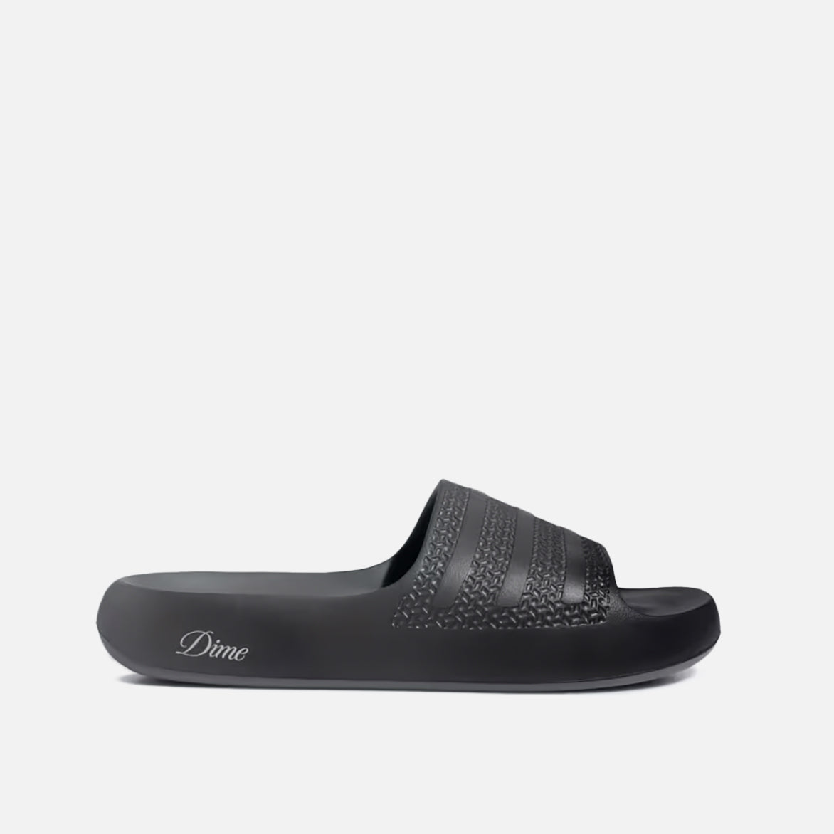 DIME X ADIDAS AYOON SLIDES Men's Comfortable Slides Sandals - Core Black / Vista Grey - Perfect for Beach, Pool, Gym & Casual Wear
