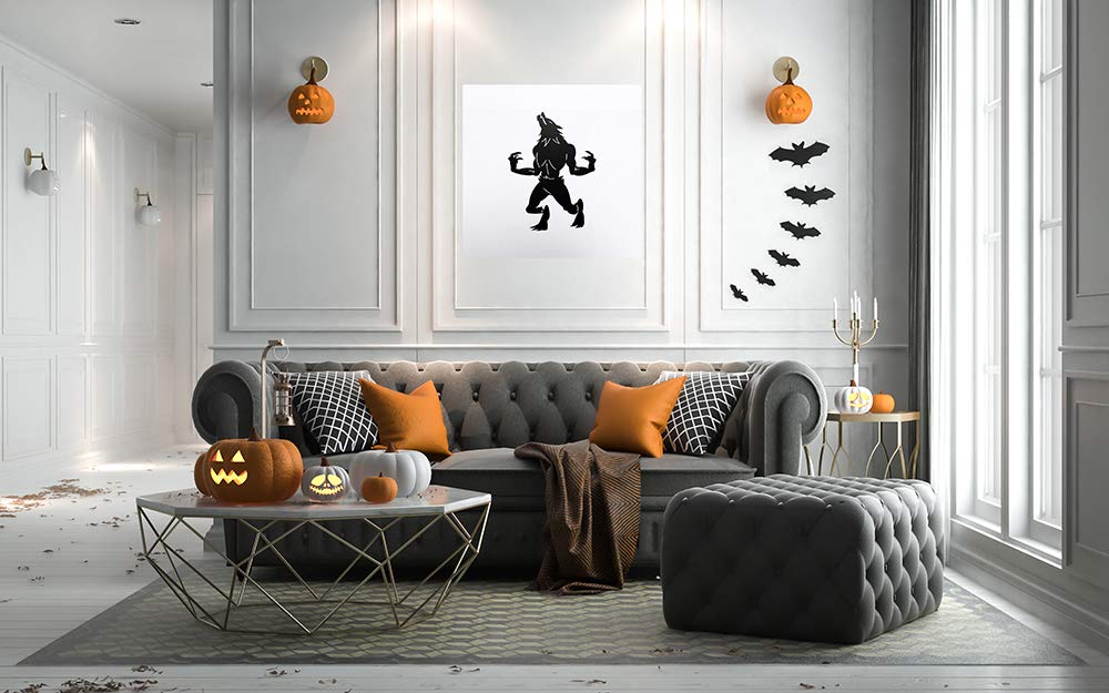 Werewolf Halloween Flags - Mato & Hash Halloween Graphic Hanging Decor for Outdoor & Indoor Halloween Party Decorations