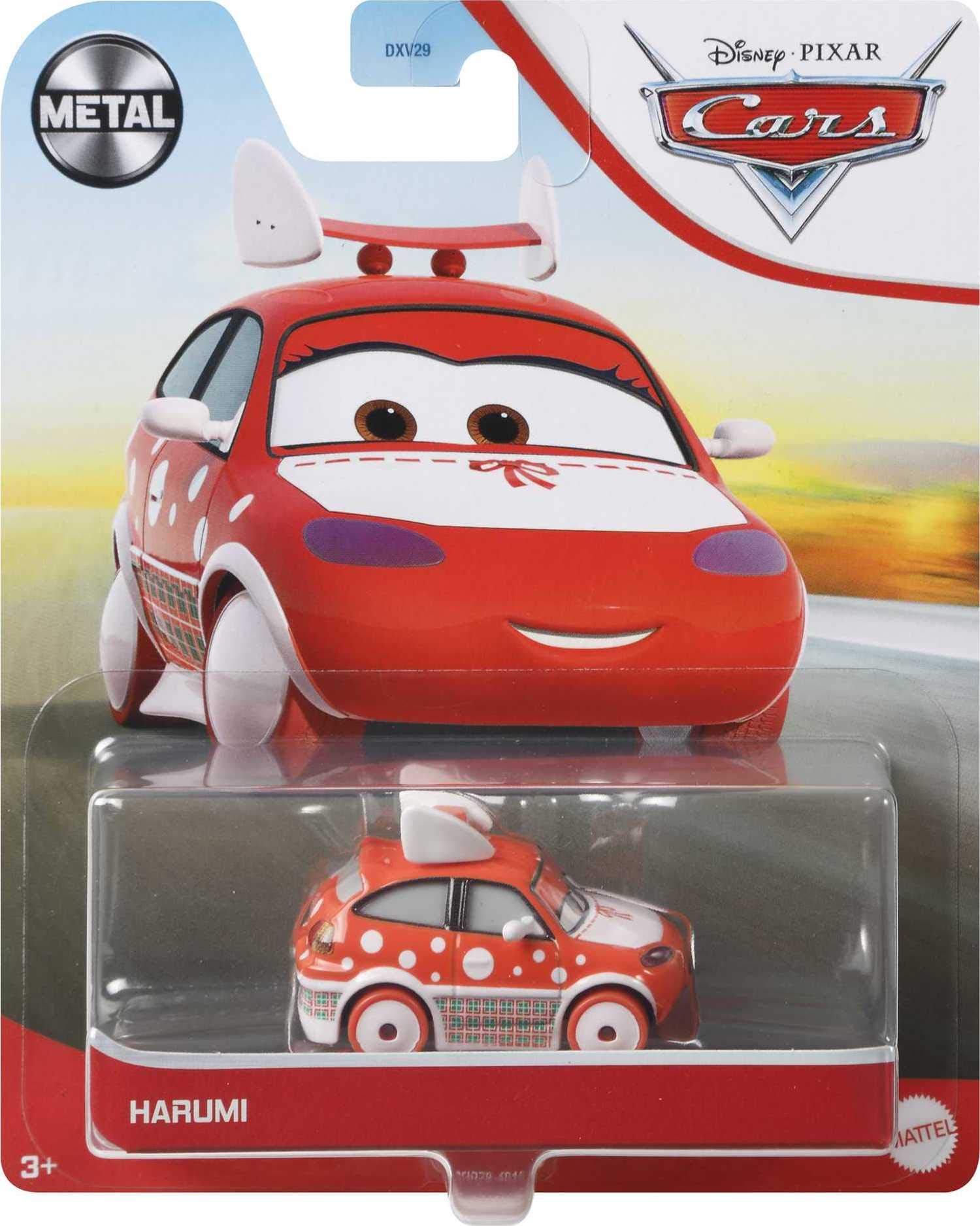 Disney Cars Movie Harumi Miniature Collectible Race Car Toy - Authentic Character from Cars Films, for Kids Age 3+ (Multicolor) | Perfect Gift for Birthday, Christmas & Playtime Fun