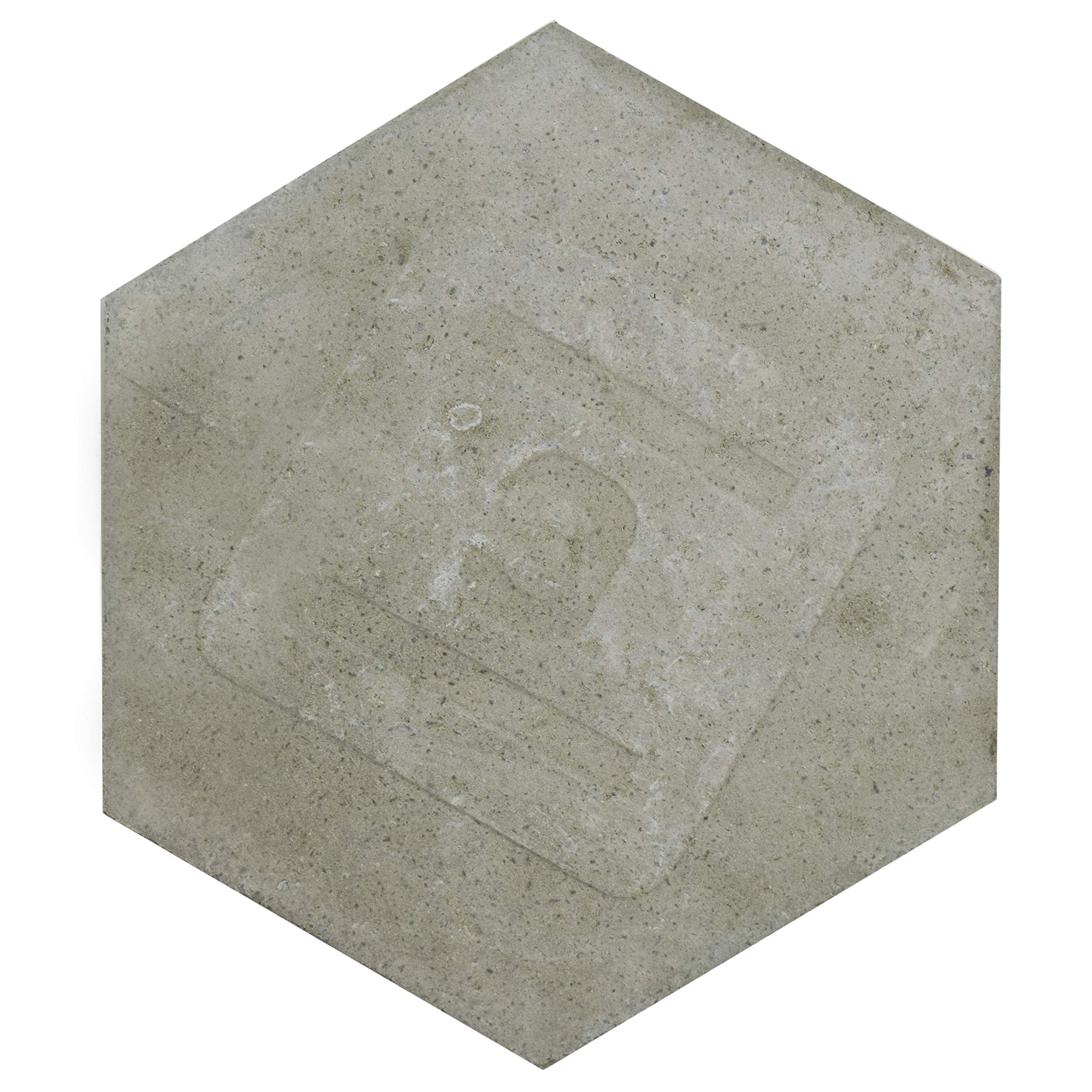 Merola Tile Cemento Hex Holland Channel 7-7/8