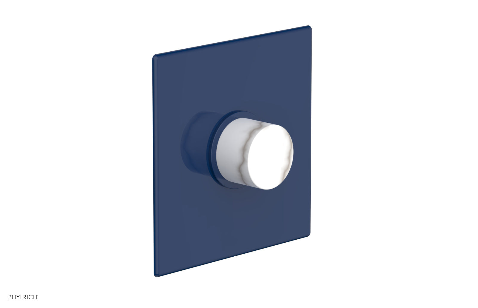 BASIC II 3/4 Thermostatic Shower Trim Kit - White Marble Finish - Perfect for Modern Bathroom Renovations & Spa-Like Shower Experience