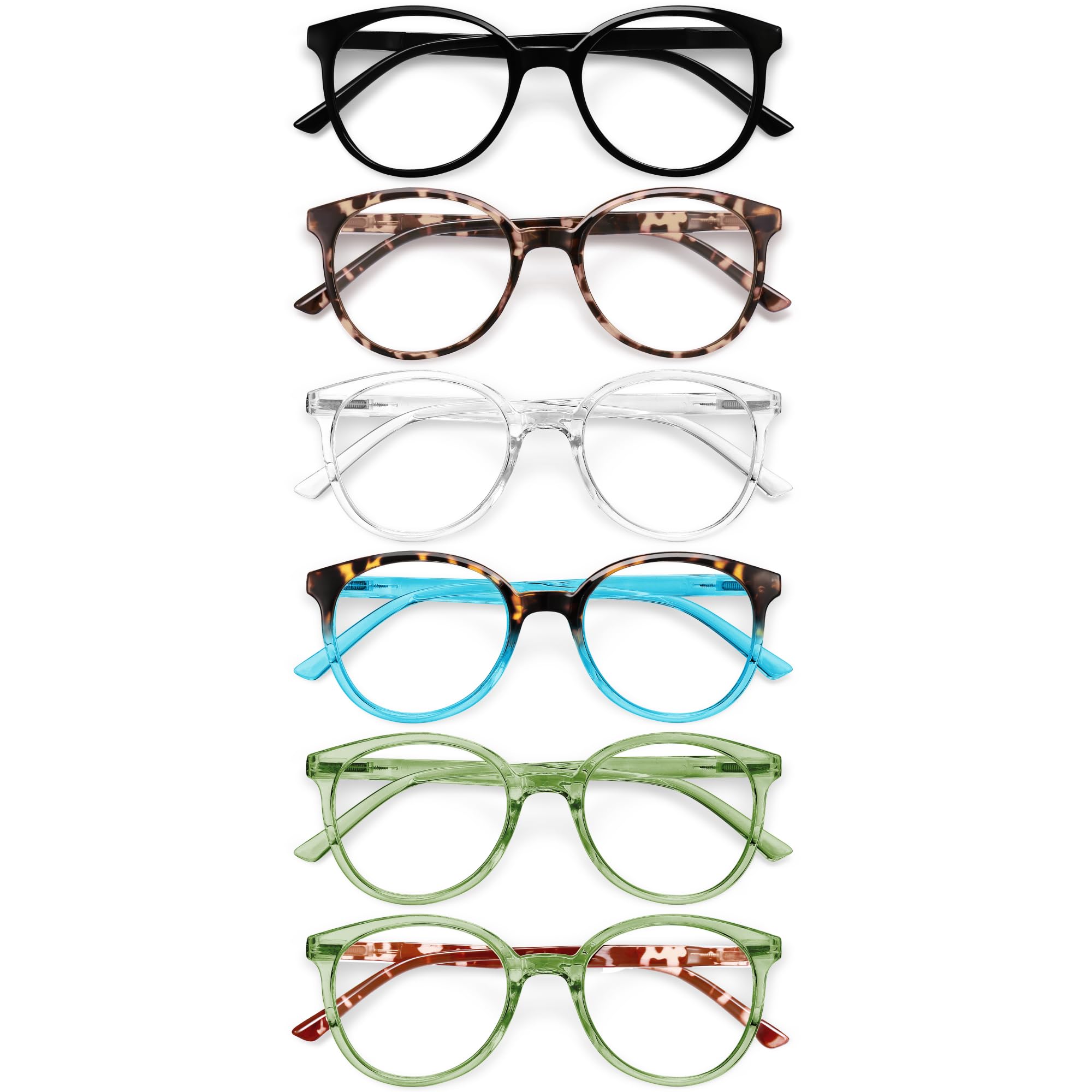 Blue Light Blocking Reading Glasses for Women & Men - Anti-Glare Computer Eyeglasses with UV Protection - Perfect for Office Work, Screen Time & Night Reading
