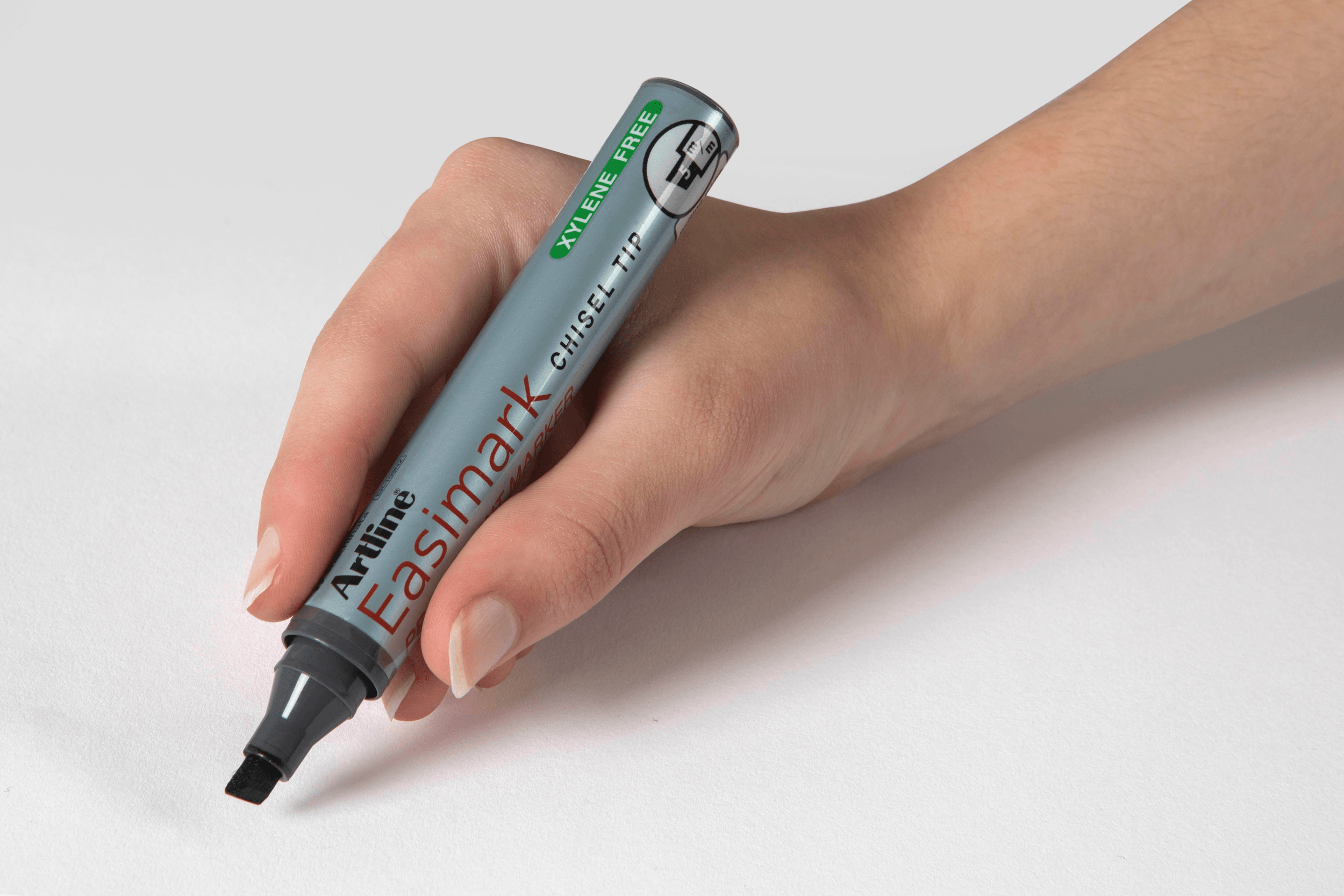 Artline 109 Easimark Permanent Marker - 5mm Chisel Tip, Black Ink, Pack of 12 - Ideal for Office, School, Labeling & DIY Projects