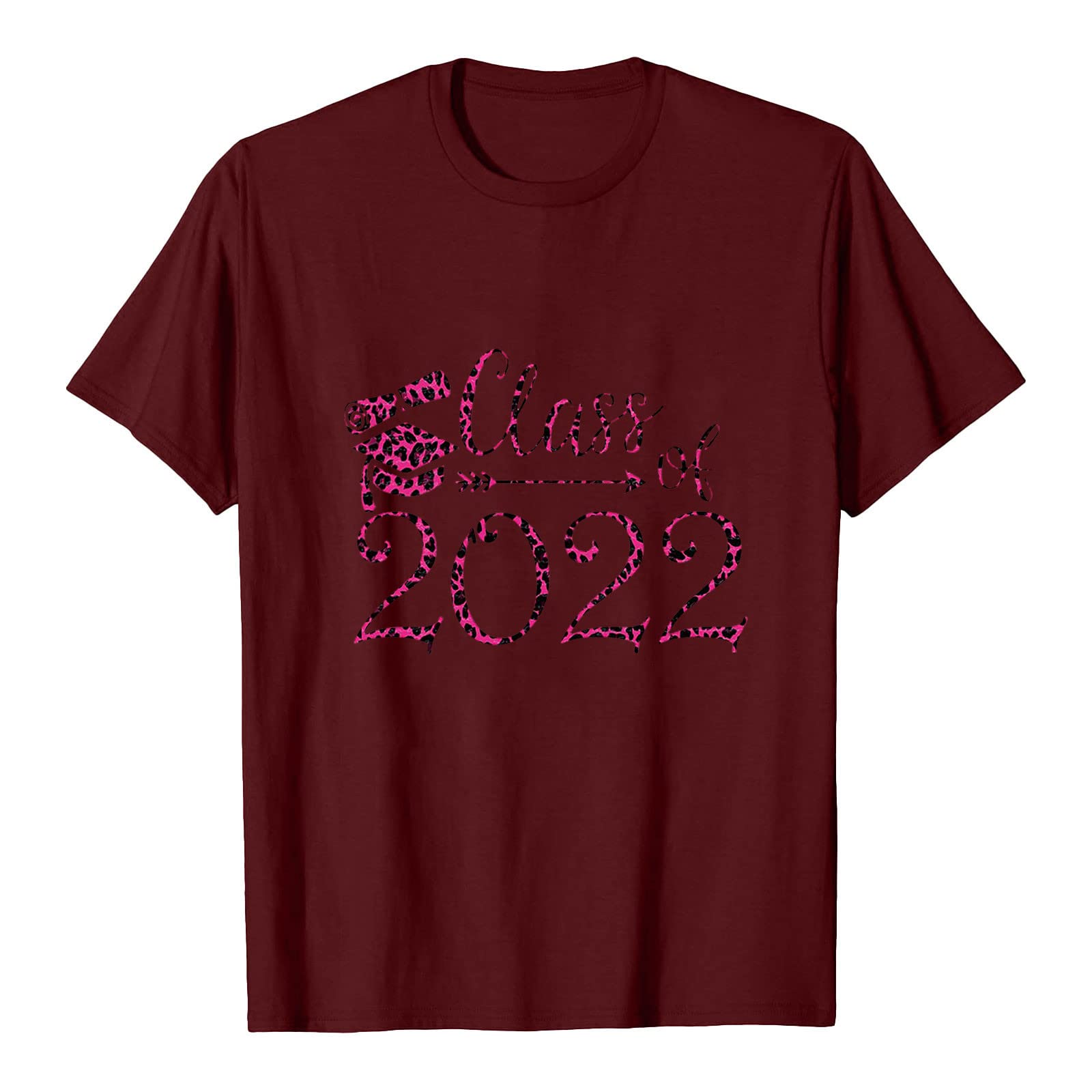 Women's Short Sleeve T-Shirt - 2022 Graduation Shirt, Summer Casual Printed Blouse, Loose Fit Tunic Top for Women | Perfect for Graduation Parties, Summer Outings & Casual Wear