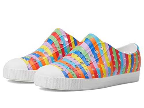 Shell White/Shell White/Rainbow Multi Stripe 2