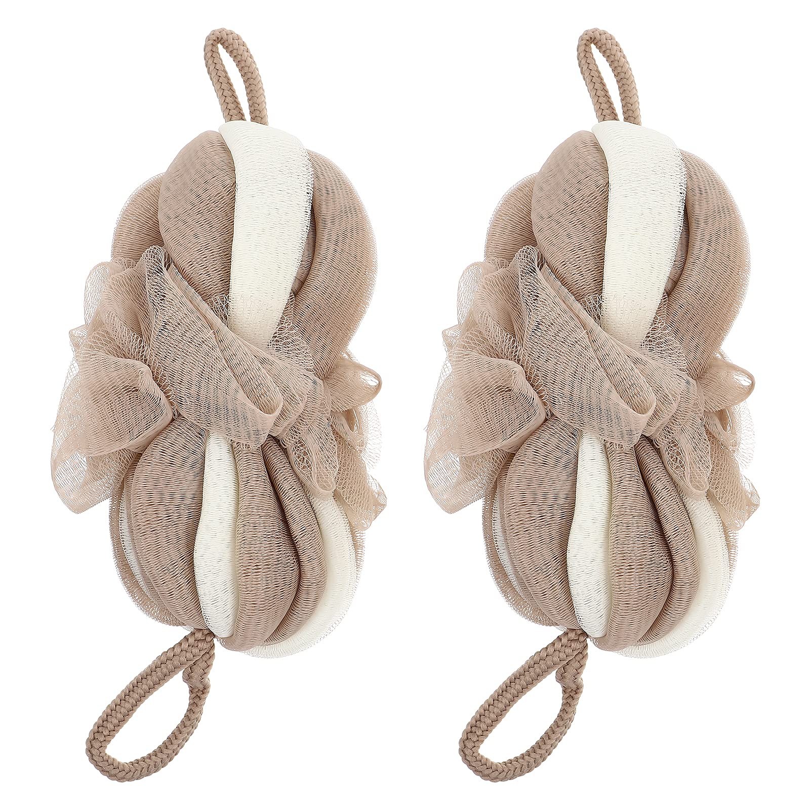 2Pcs Creative Long Bath Flowers - Soft & Absorbent Bath Towels for Spa, Home & Travel - Perfect for Relaxing Baths & Gifts