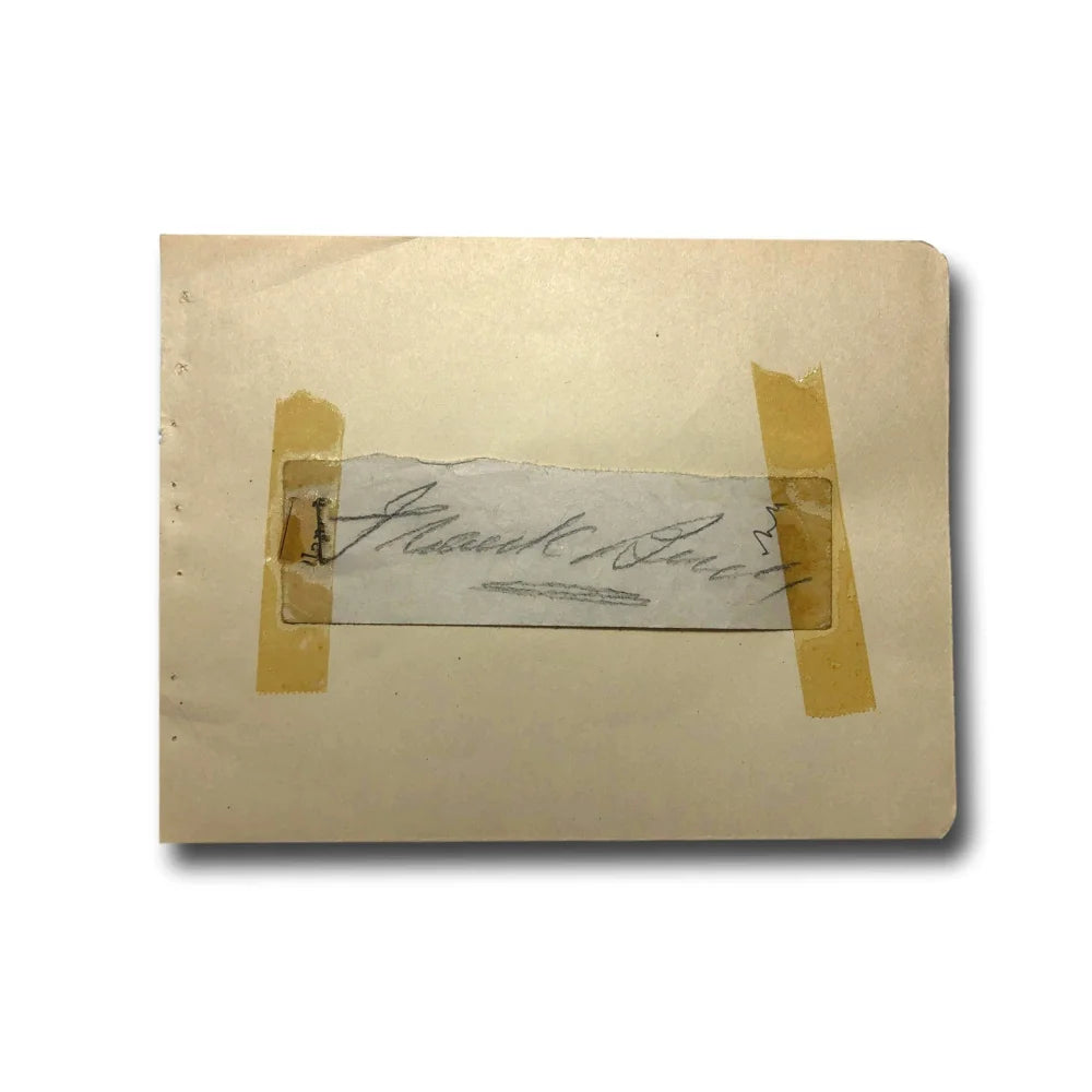 Frank Buck Hand Signed Album Page Cut - JSA COA Authenticated - Rare Animal Collector's Autograph - Perfect for Memorabilia Displays, Vintage Collectibles & Wildlife Enthusiasts